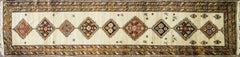Antique Caucasian Runner, 3'3" × 13'9"
