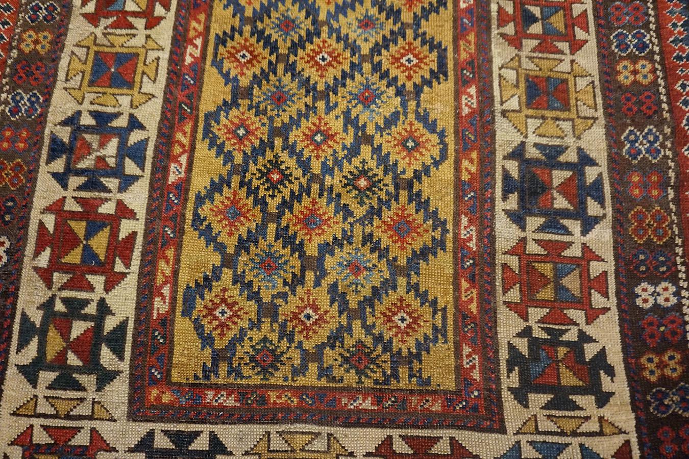 Late 19th Century Century Caucasian Talish Carpet ( 3'4