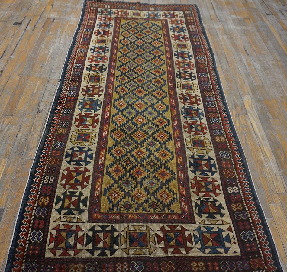 Kazak Late 19th Century Century Caucasian Talish Carpet ( 3'4
