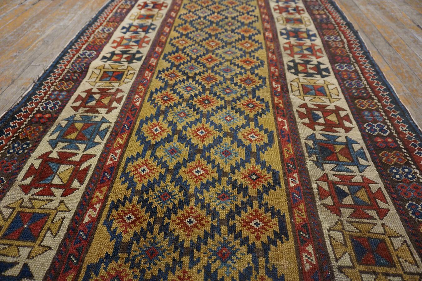 Late 19th Century Century Caucasian Talish Carpet ( 3'4