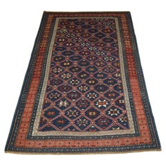 Antiker kaukasischer Seichur-Teppich mit Stern- und Gittermuster, um 1880
