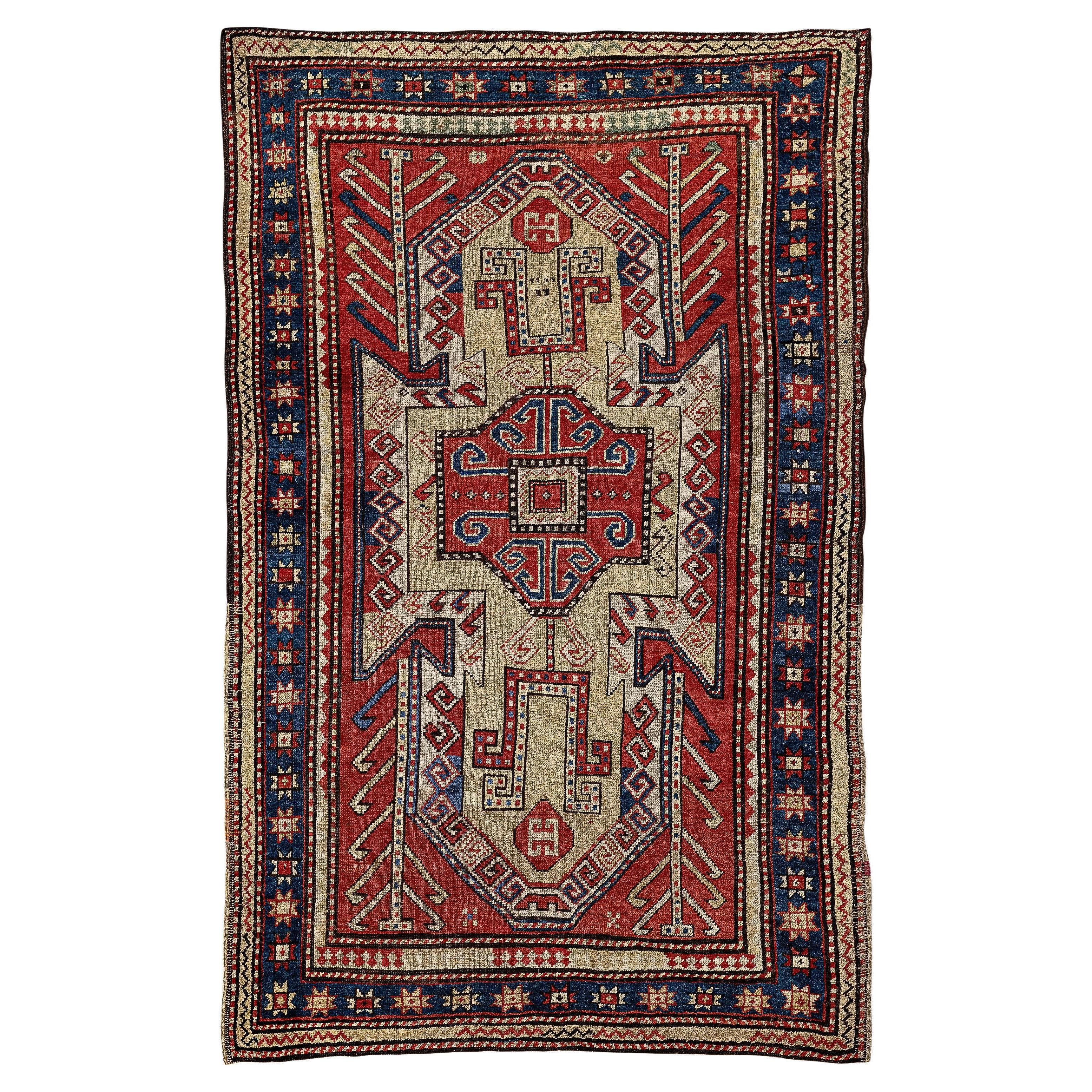 Antique Caucasian Sewan Kazak Rug  For Sale