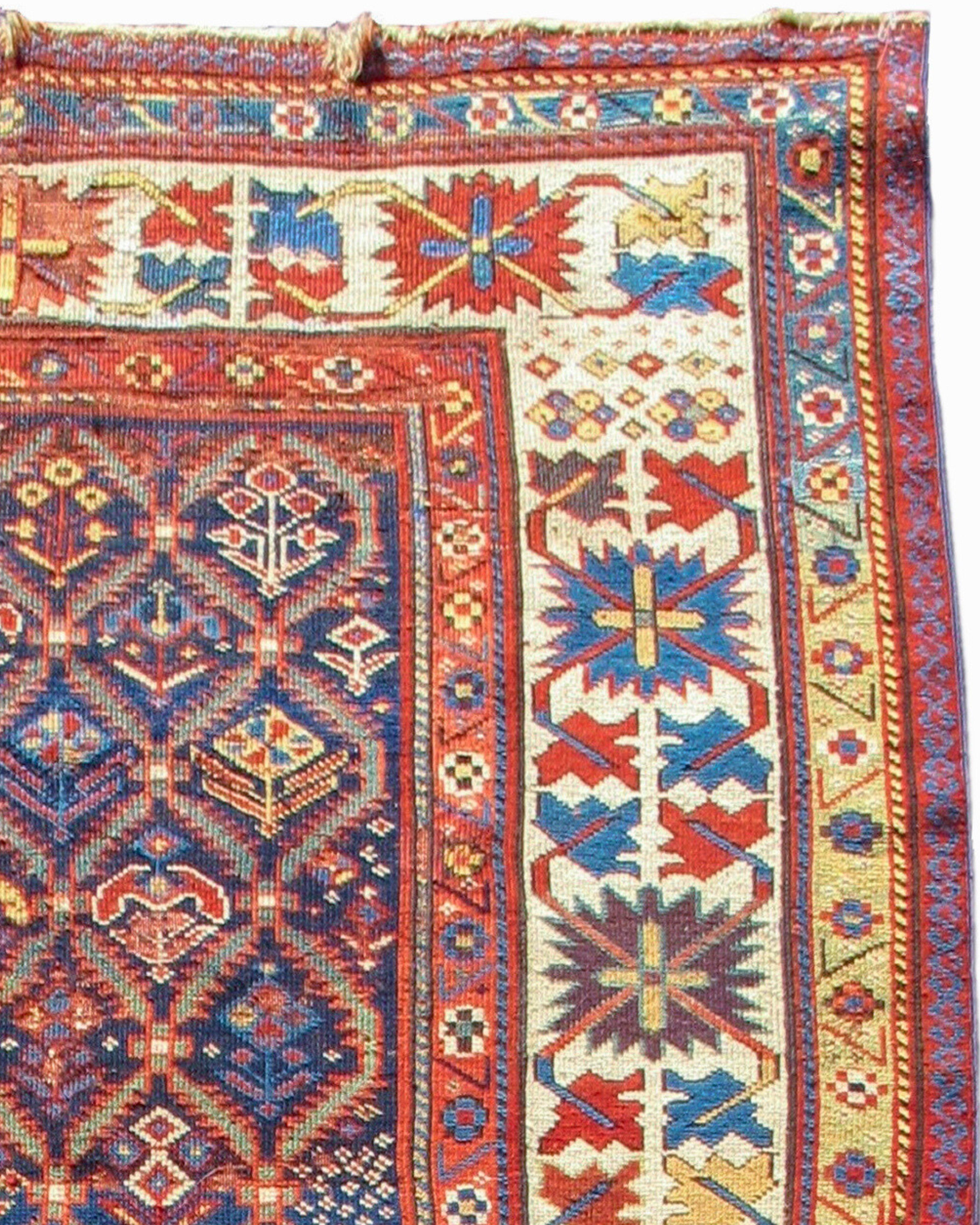 Hand-Woven Antique Caucasian Shahsevan Rug, Mid-19th Century For Sale