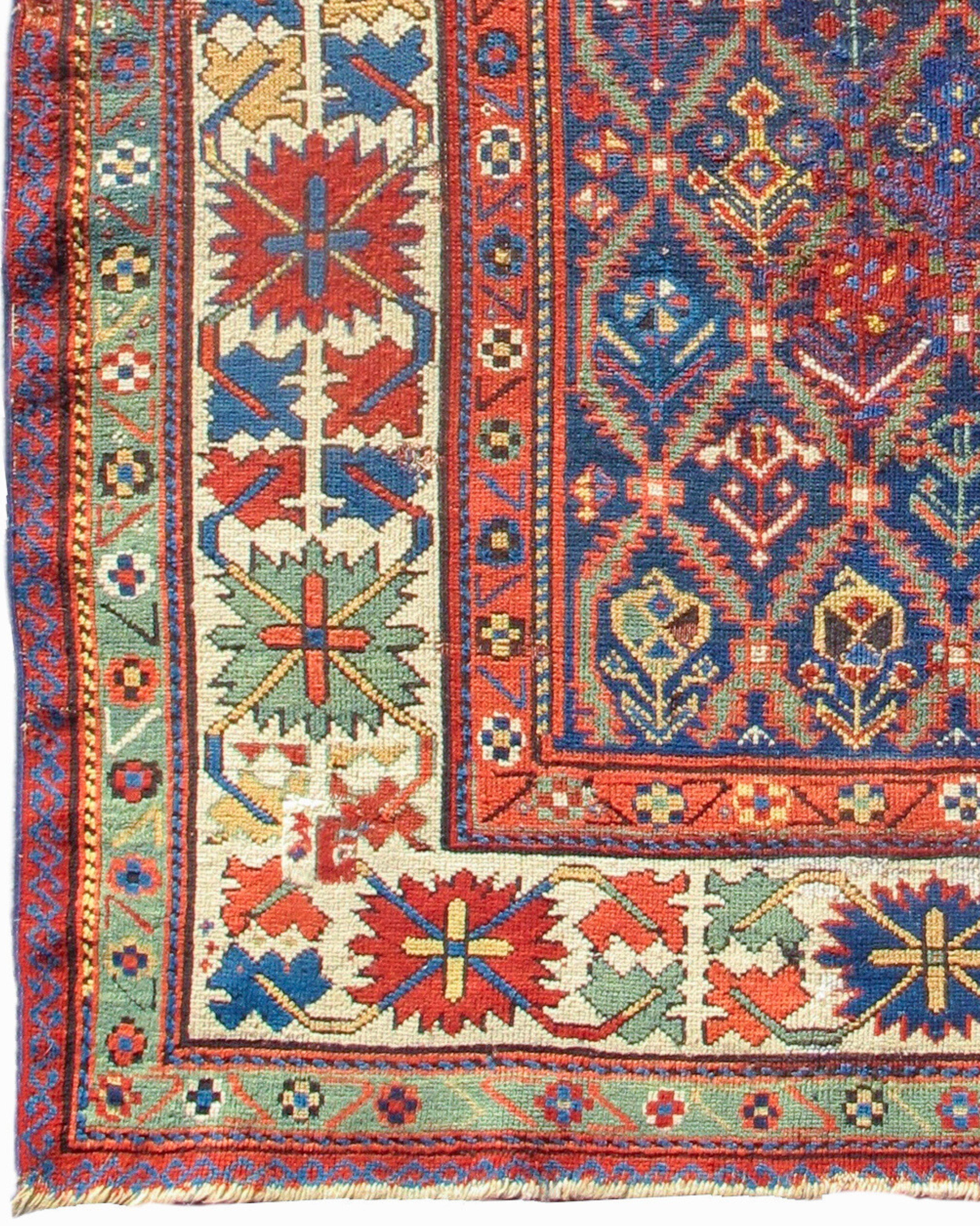 Wool Antique Caucasian Shahsevan Rug, Mid-19th Century For Sale
