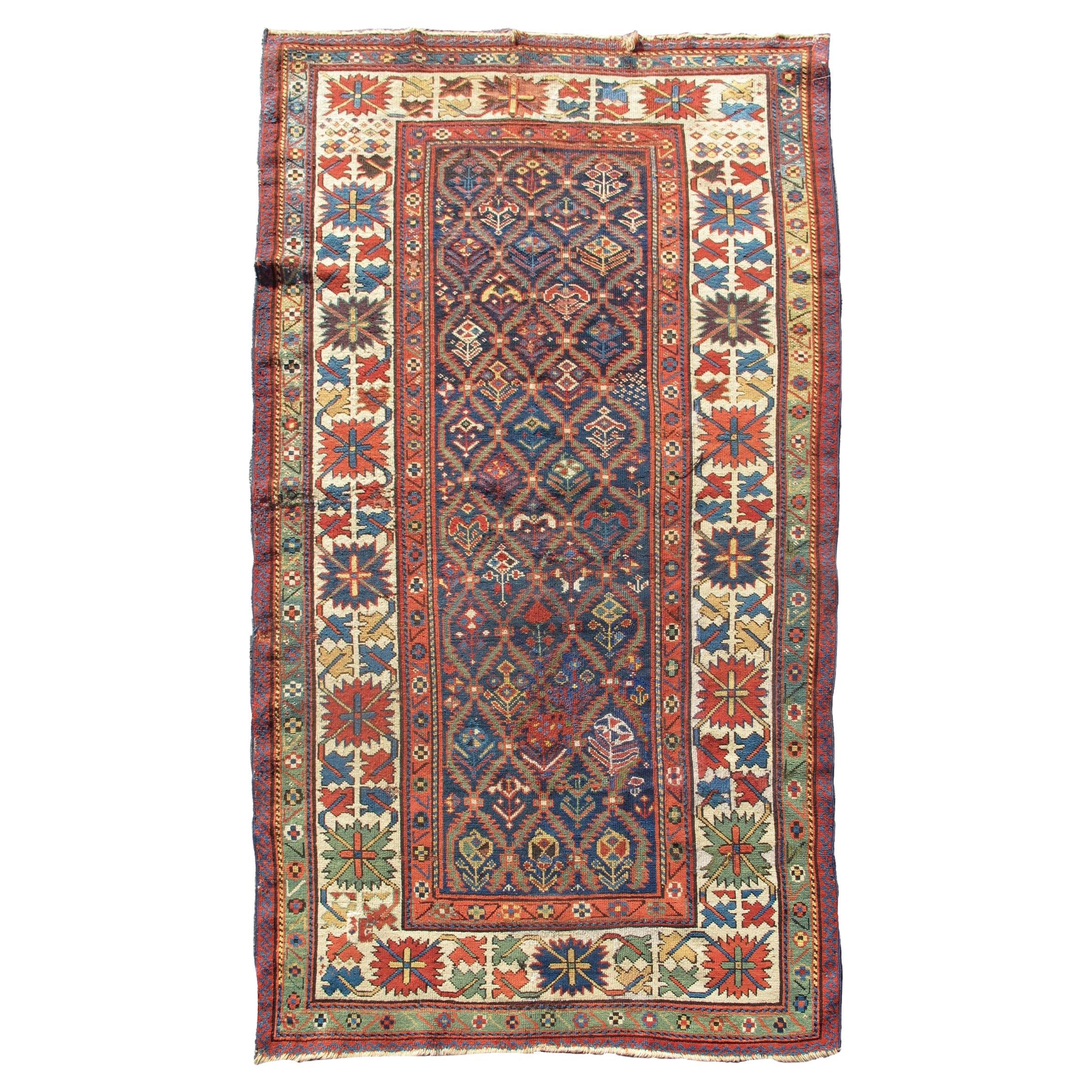 Antique Caucasian Shahsevan Rug, Mid-19th Century