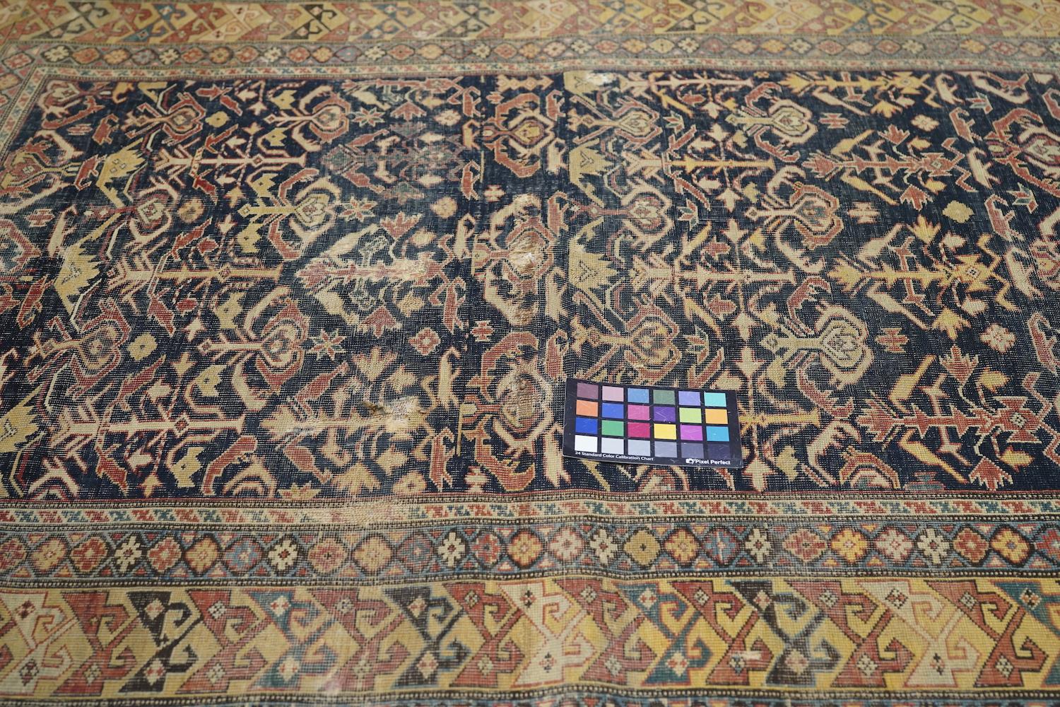 19th Century Antique Caucasian Shirvan Area Rug For Sale