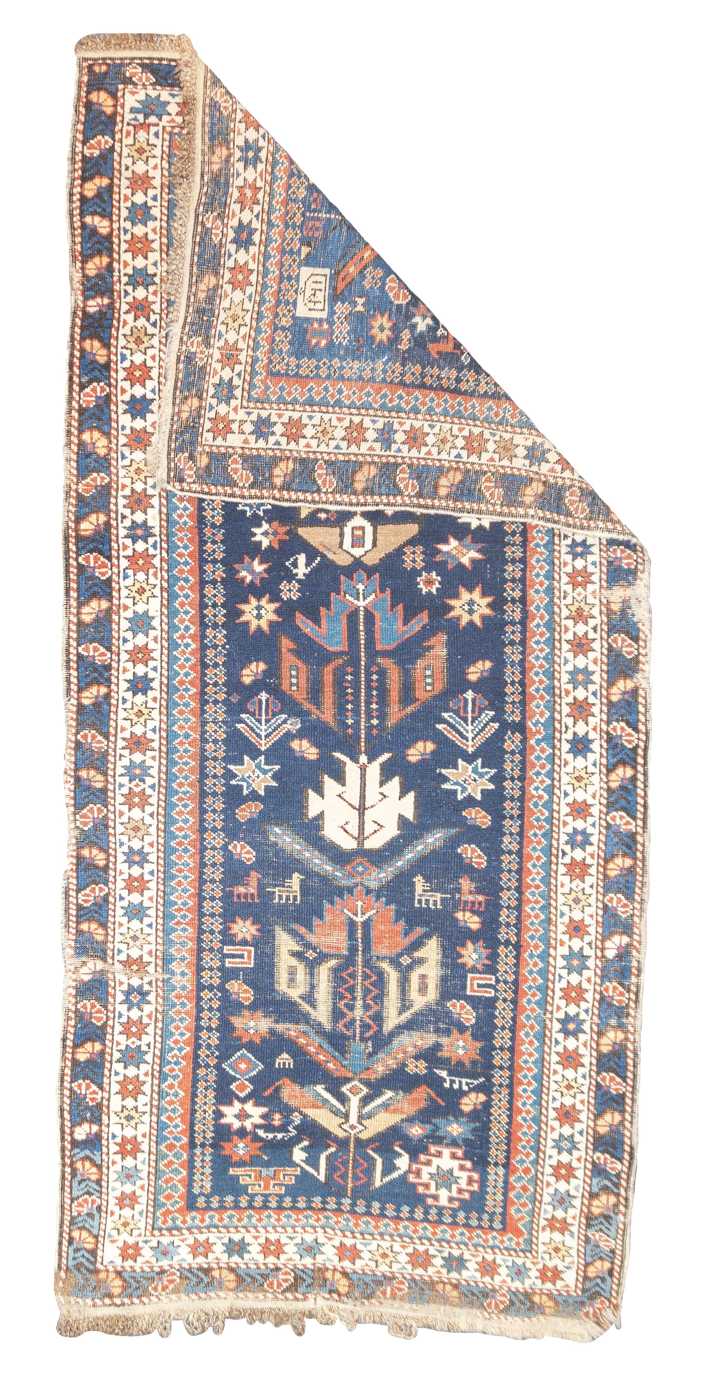 Tapis ancien caucasien Shirvan Bijov 2'10