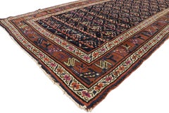 Antique Caucasian Boteh Shirvan Hallway Runner with Modern Victorian Style