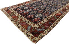 Antique Caucasian Shirvan Runner with Boteh Pattern and Modern Federal Style