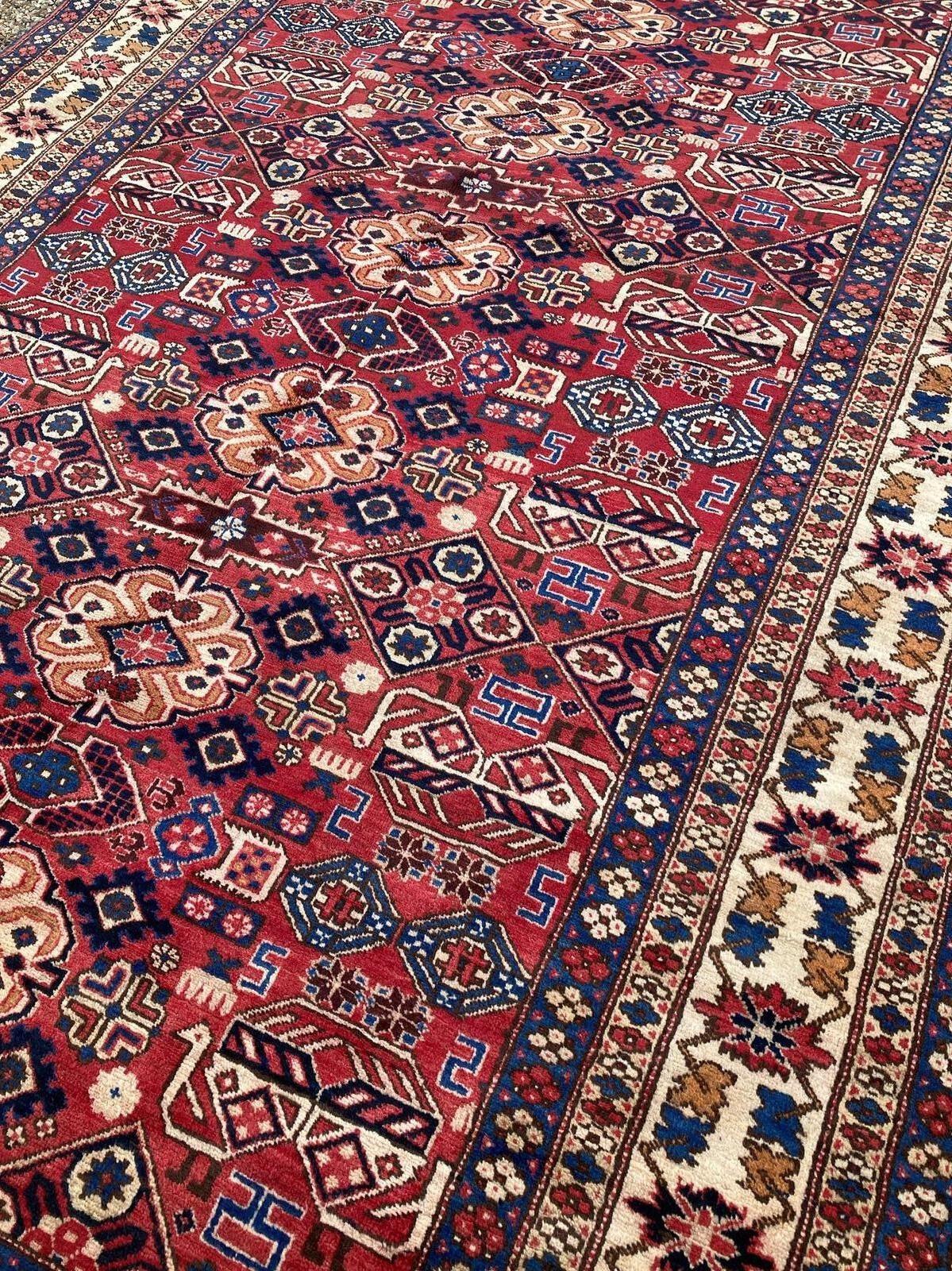 Antique Caucasian Shirvan Carpet 2.67m X 1.60m For Sale 6