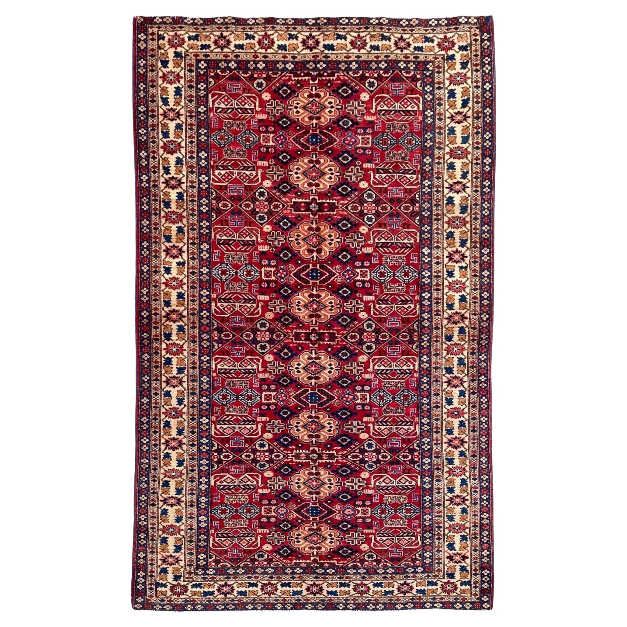 Antique Caucasian Shirvan Carpet 2.67m X 1.60m For Sale