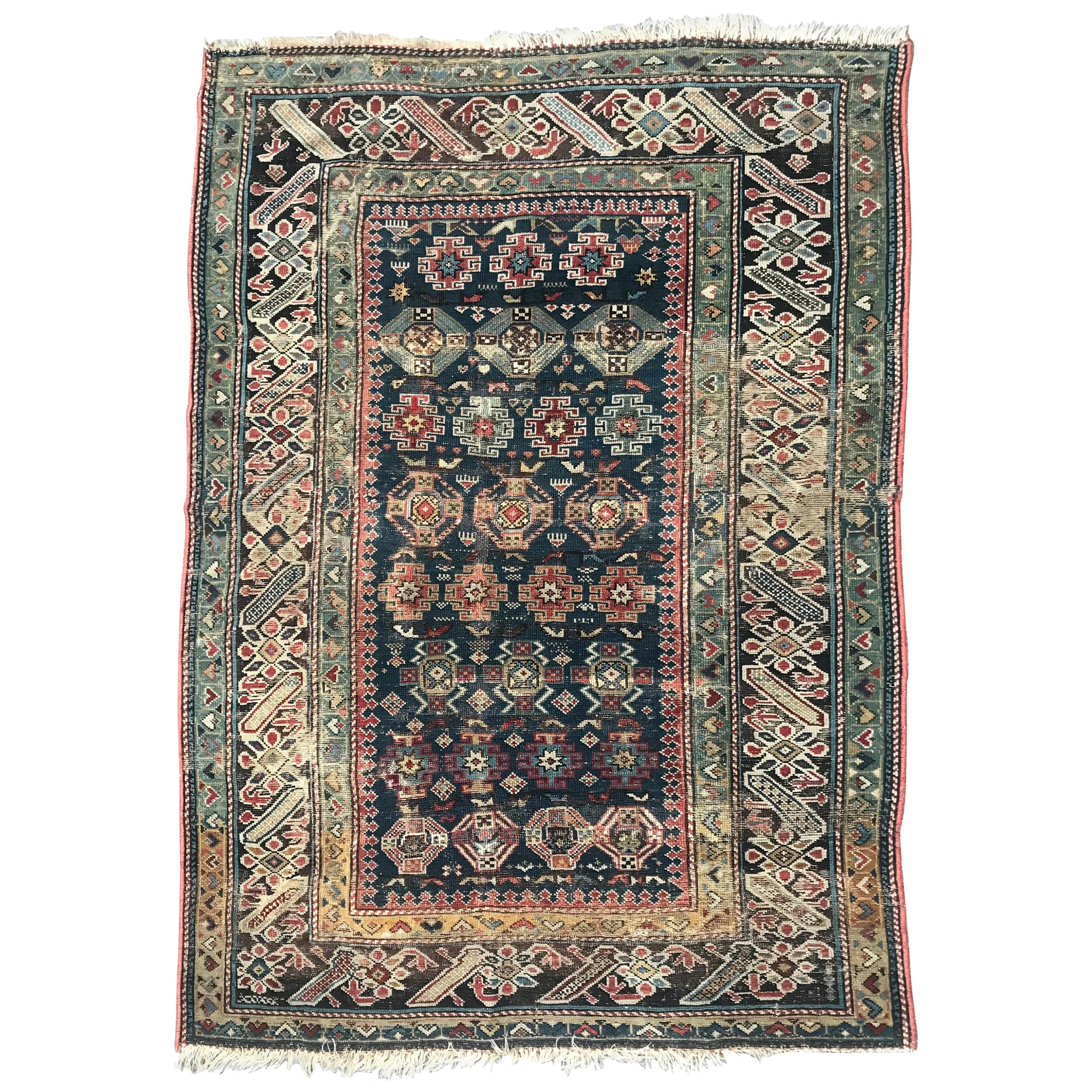 Antiker kaukasischer Schirwan-Chichi-Teppich im Angebot