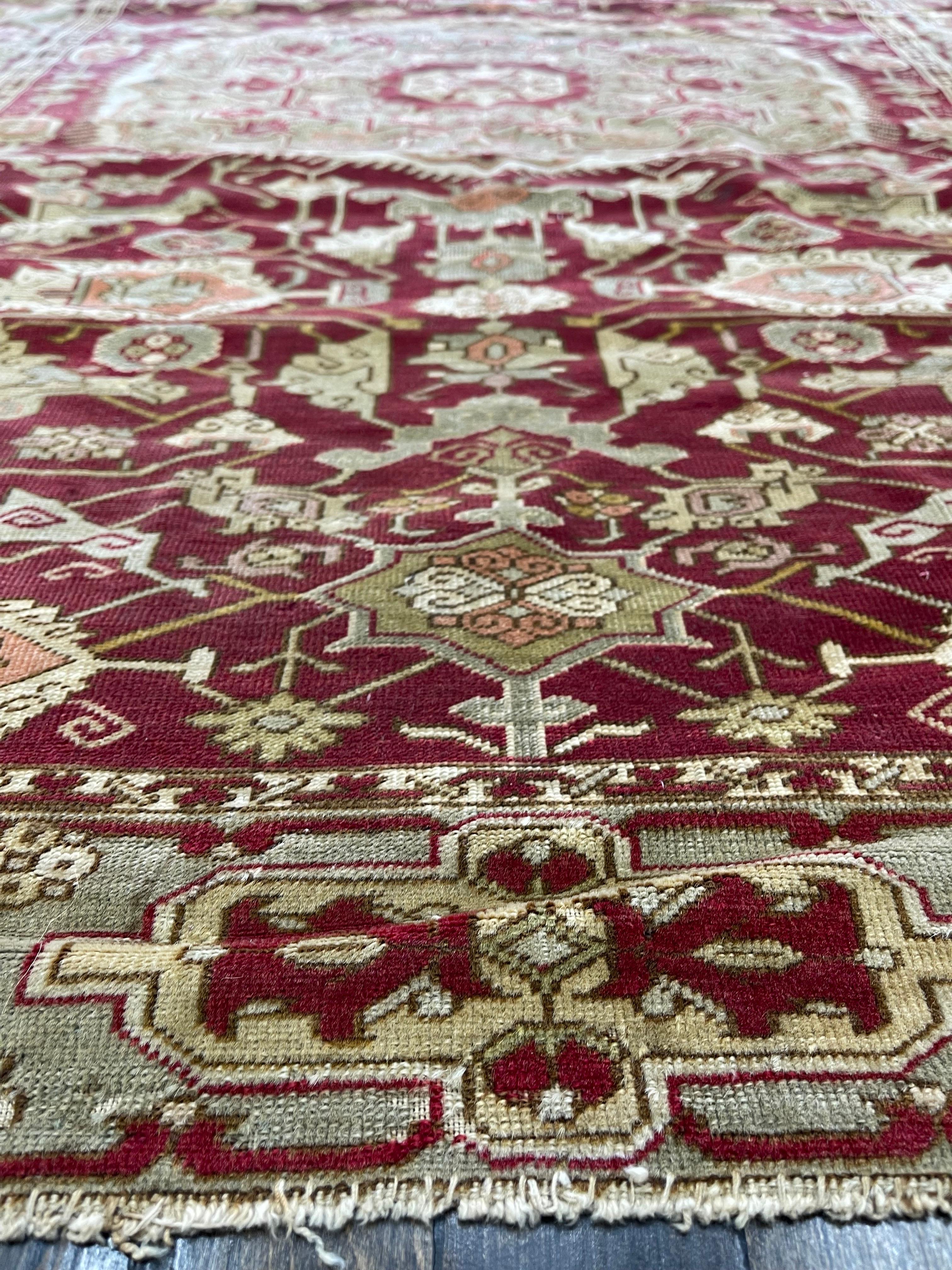 Vegetable Dyed Antique Caucasian Shirvan circa 1880 For Sale