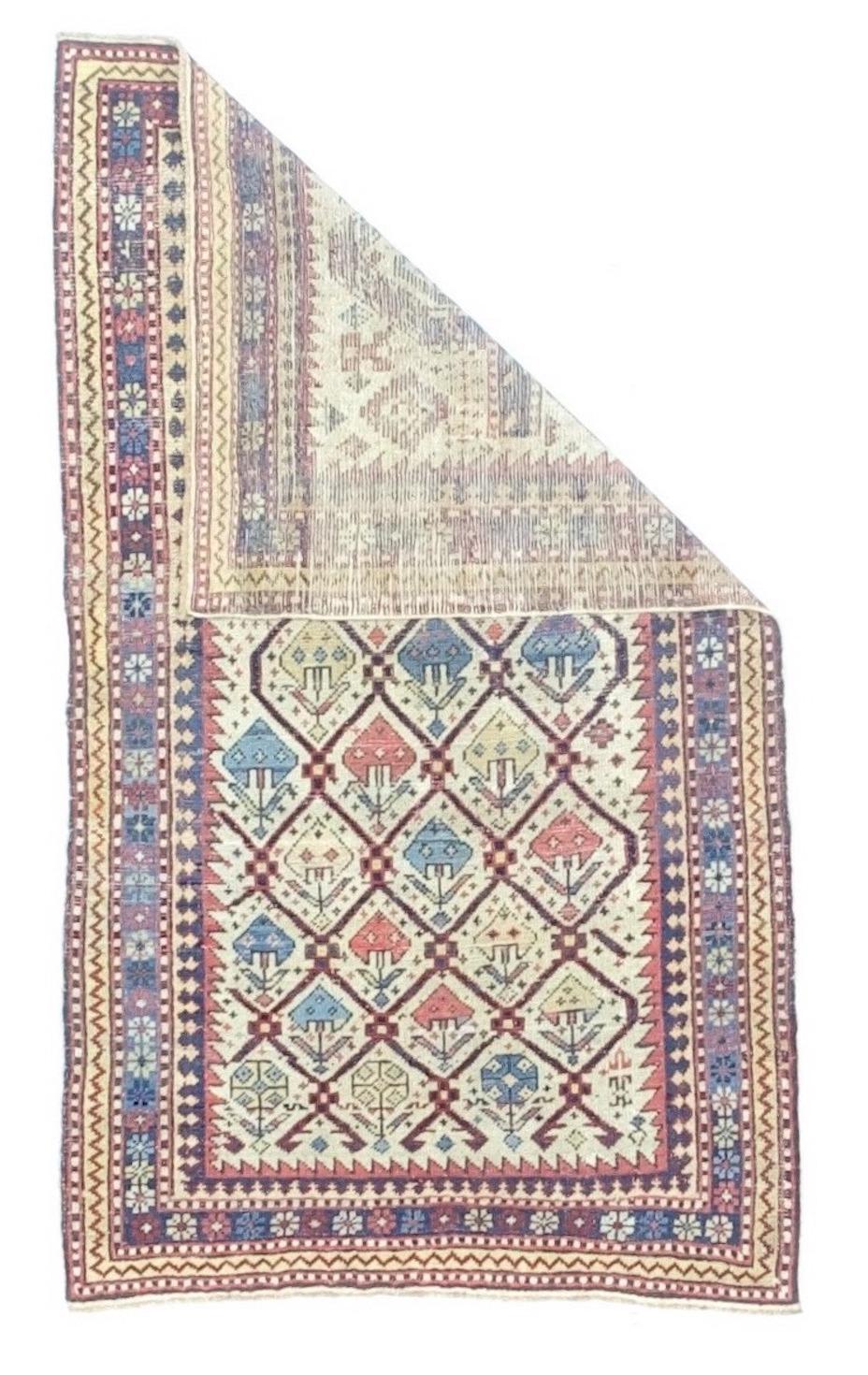 Antiker kaukasischer Schirwan-Daghastan-Teppich 2'9