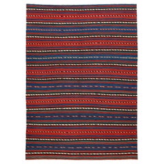 Antiker kaukasischer Flachgewebe-Teppich aus Schirwan