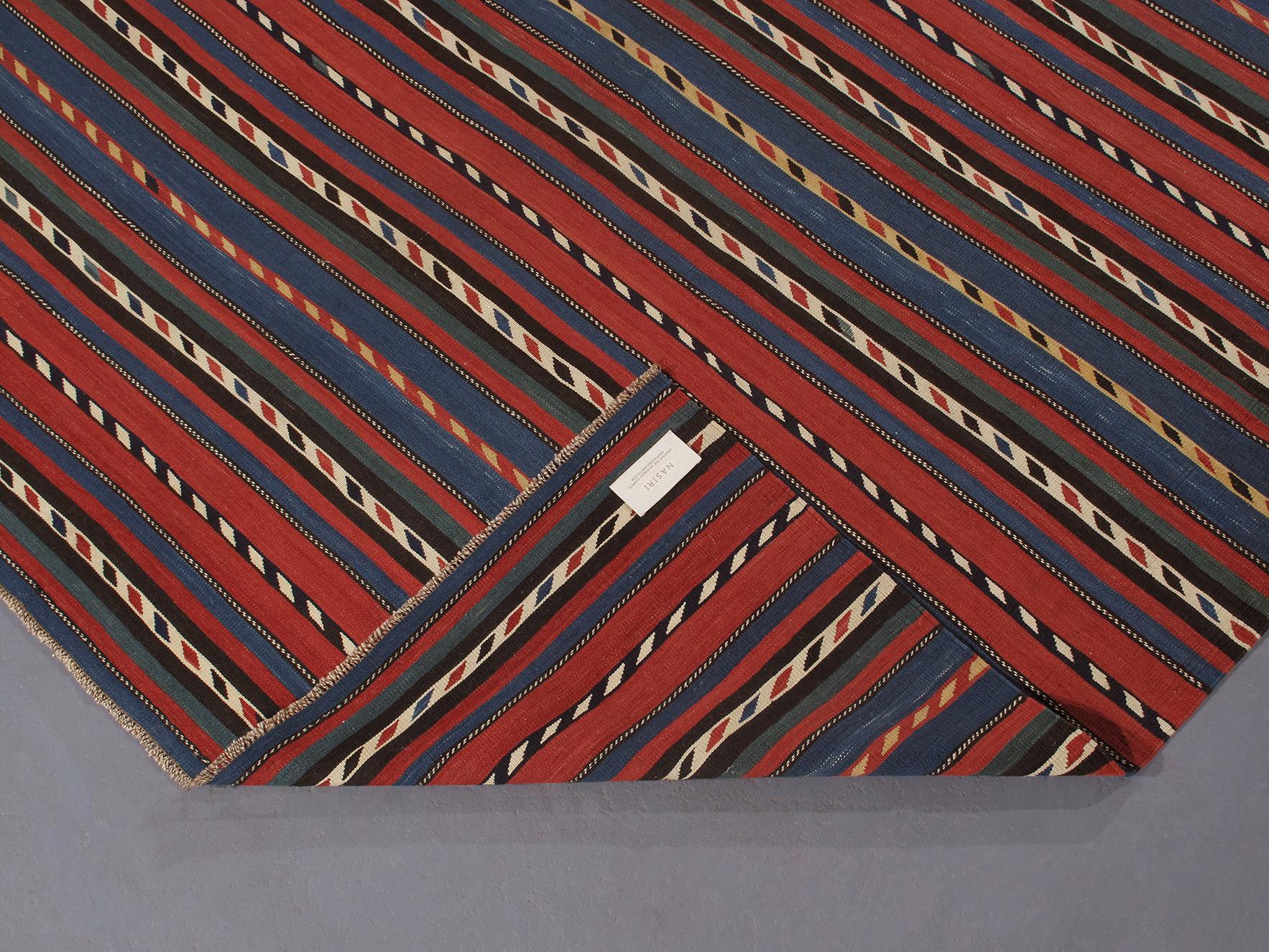 Antiker kaukasischer Flachgewebe-Teppich aus Schirwan (Frühes 20. Jahrhundert) im Angebot