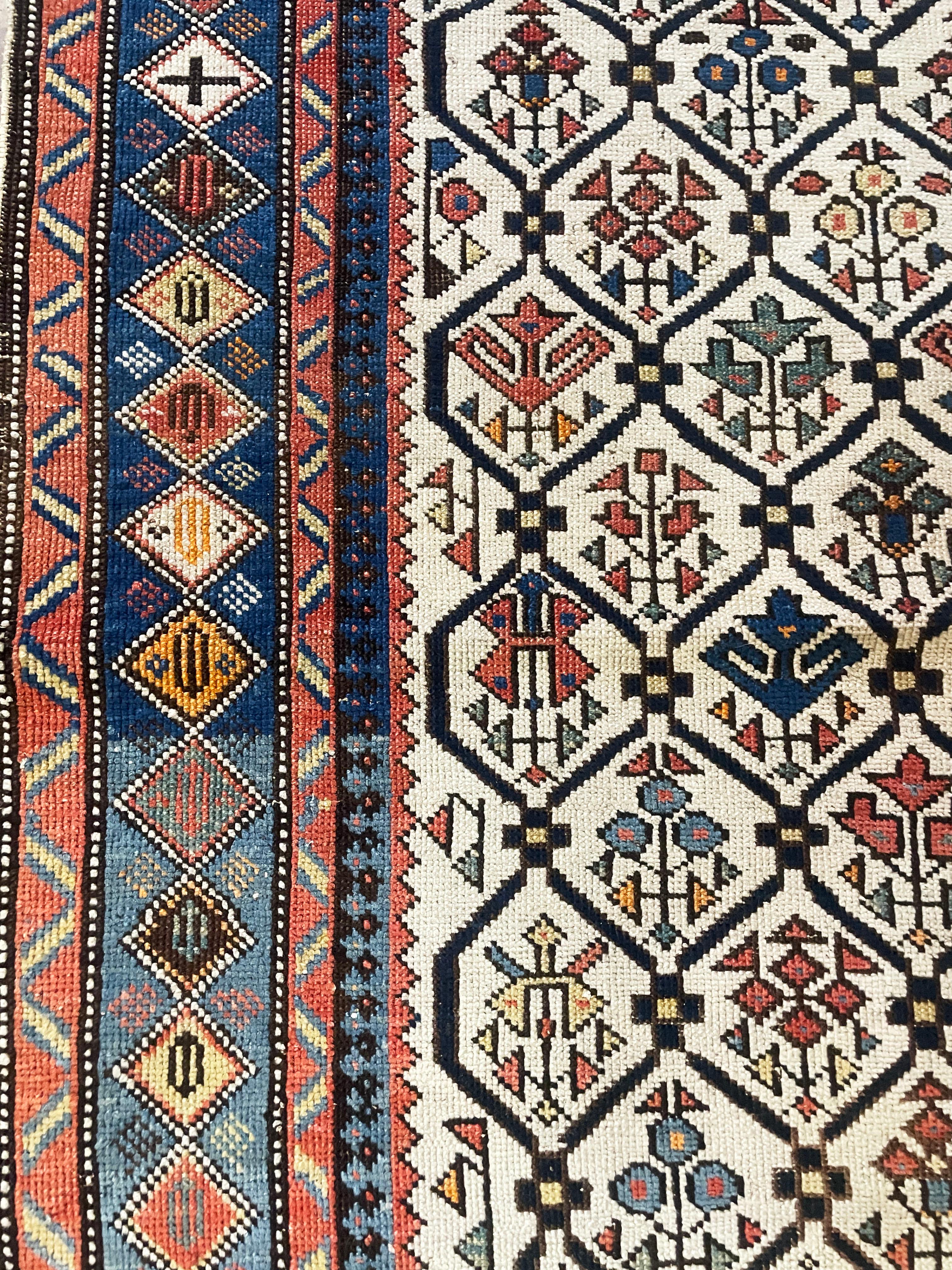Antique Caucasian Chi Chi/ Shirvan/ Kazak Rug, 3'6