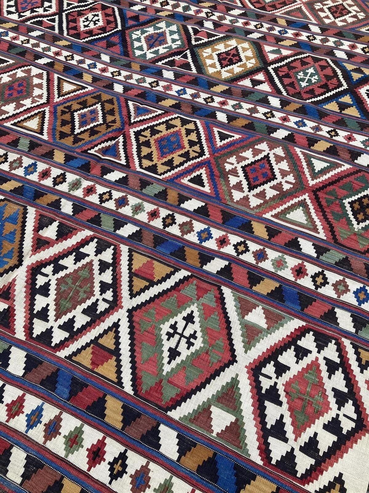 Antiker kaukasischer Schirwan-Kilim 3,33 m x 1,96 m im Angebot 2