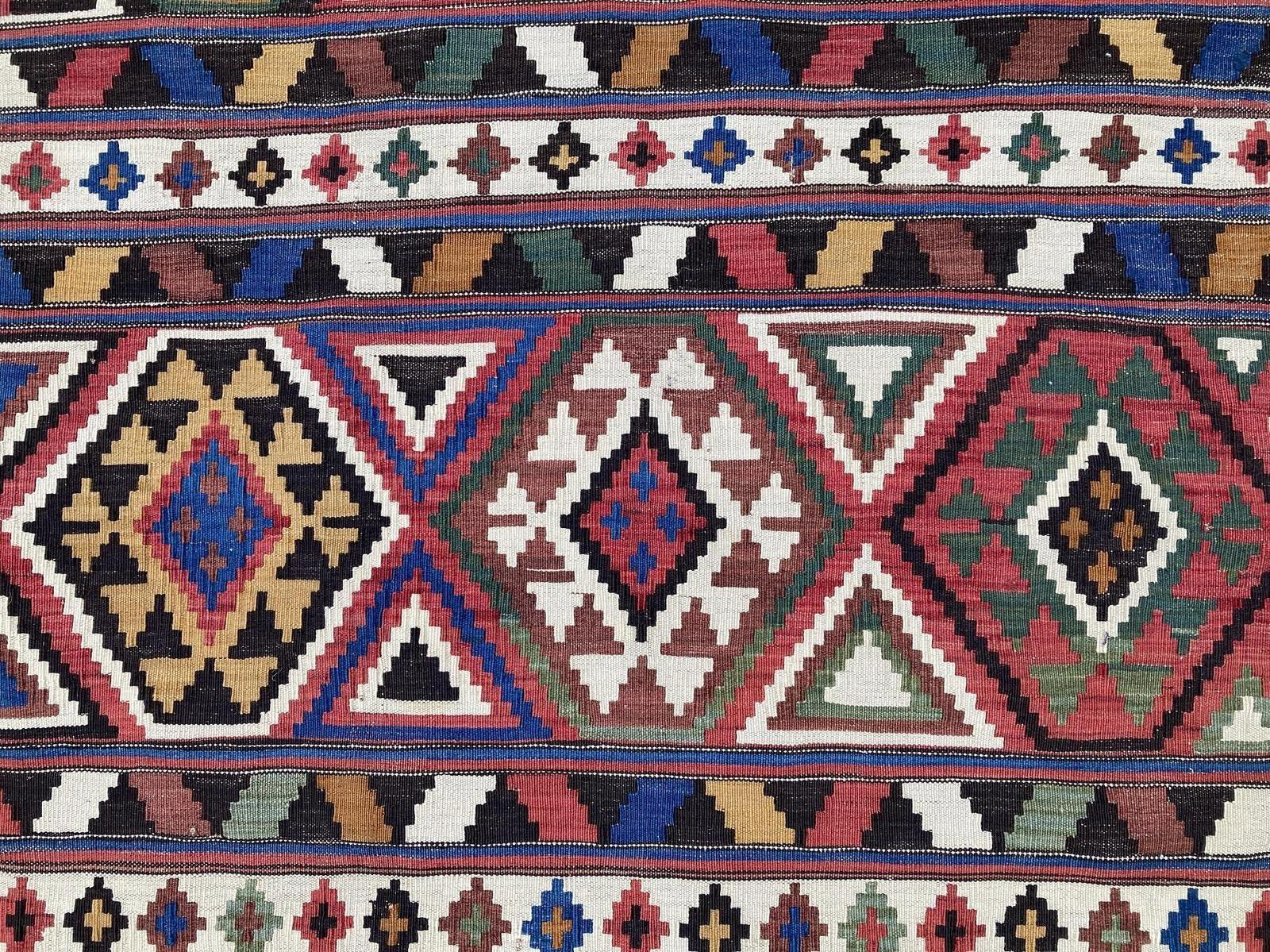 Antiker kaukasischer Schirwan-Kilim 3,33 m x 1,96 m im Angebot 3
