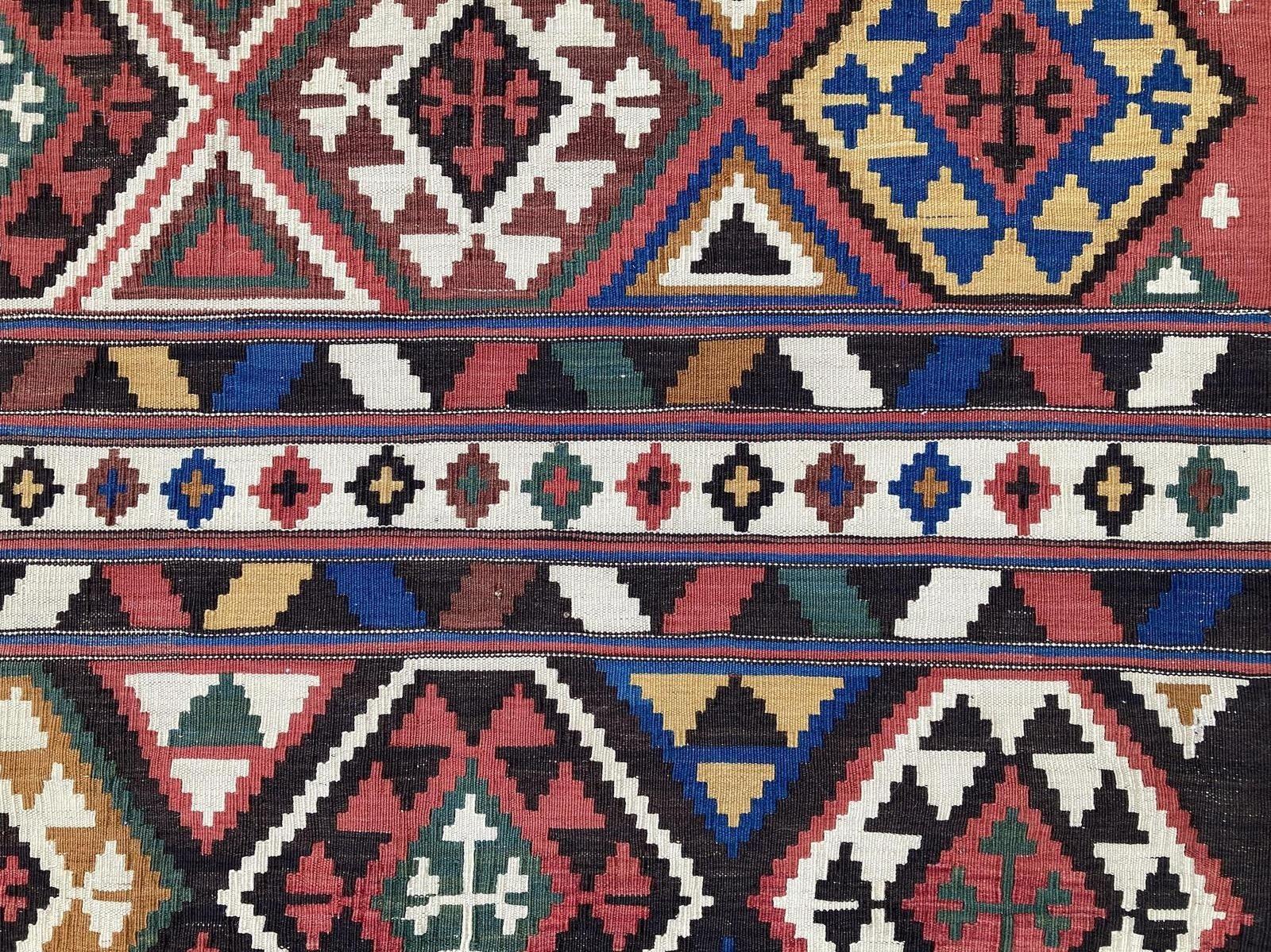 Antiker kaukasischer Schirwan-Kilim 3,33 m x 1,96 m im Angebot 4