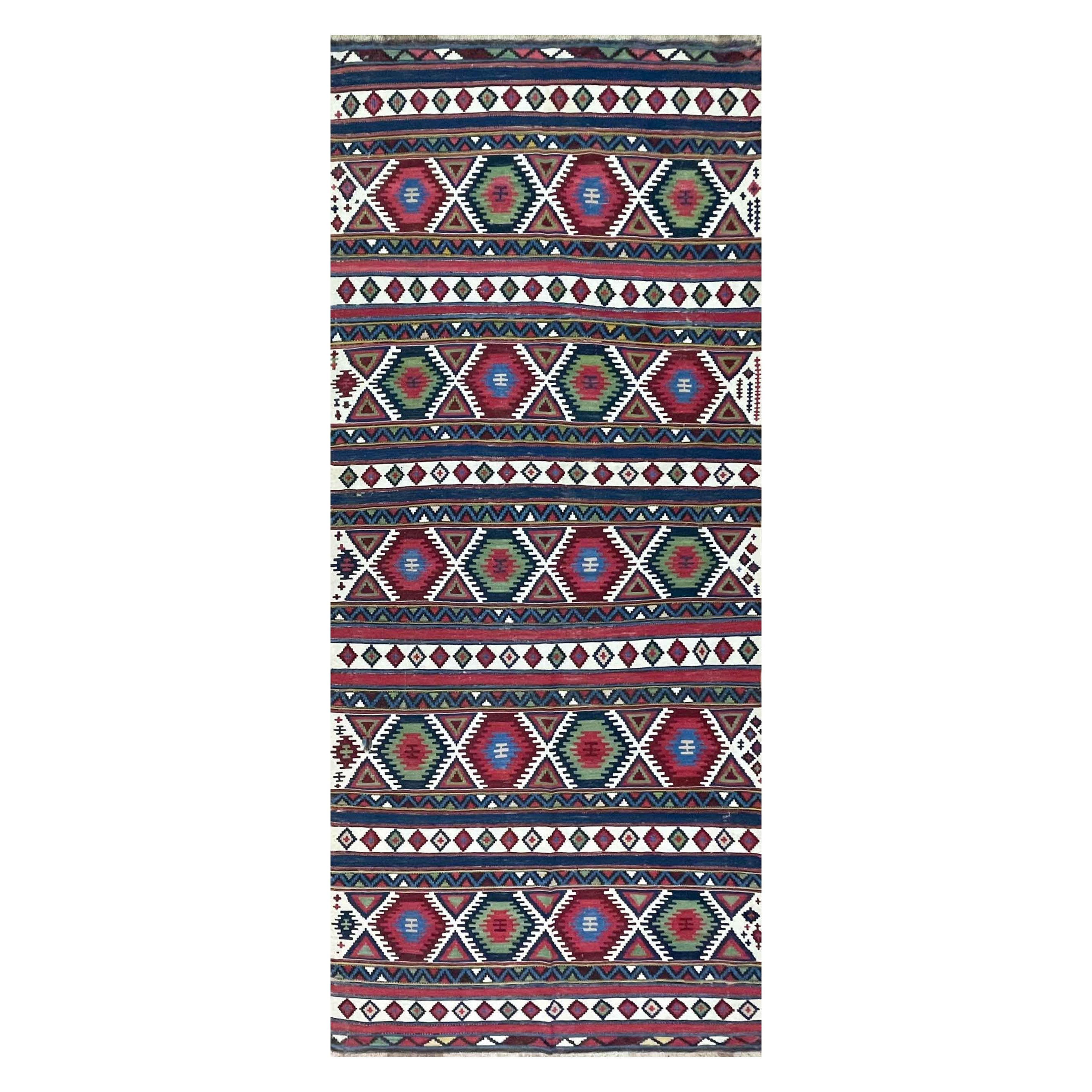 Shirvan Kilim caucasien ancien