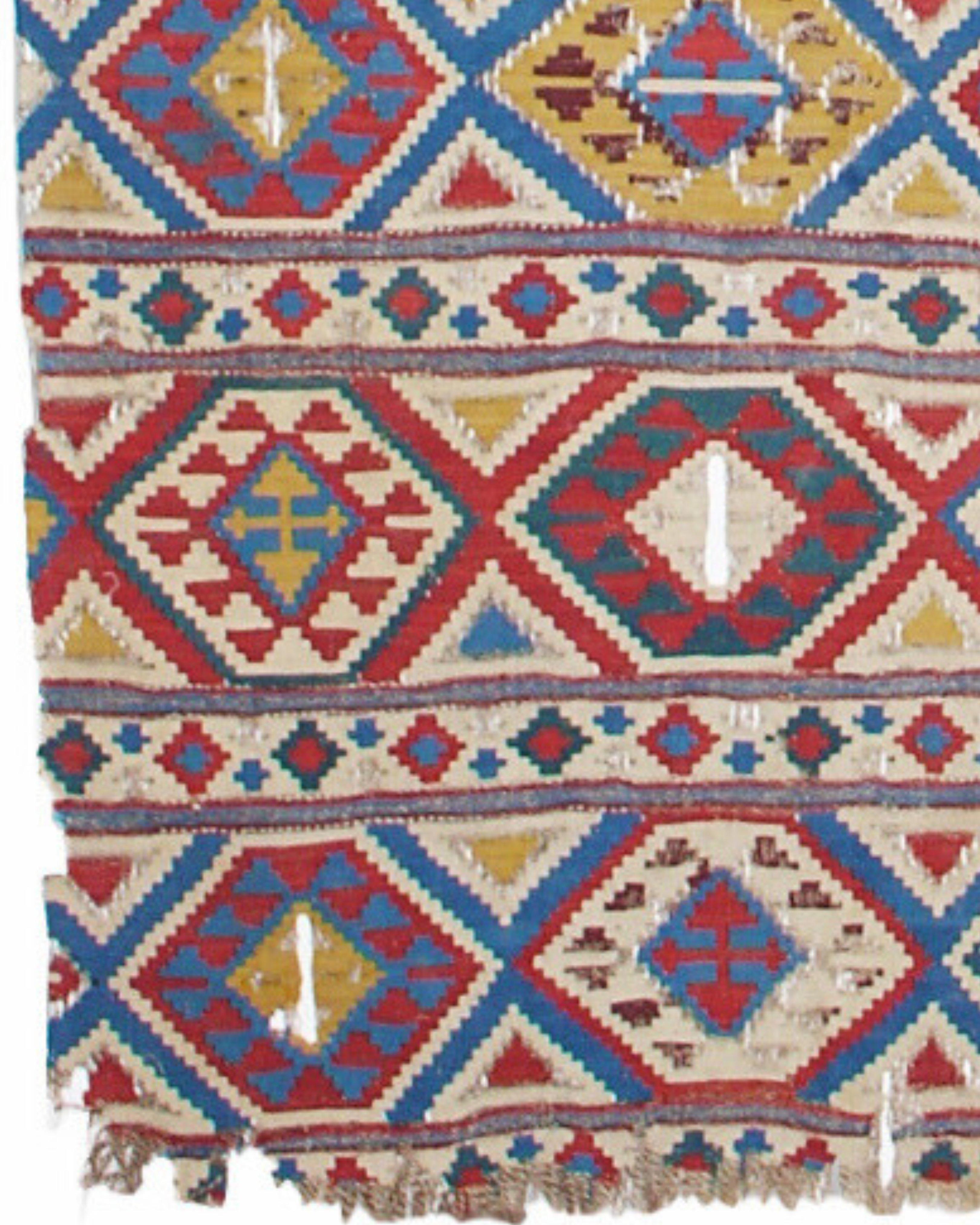 Antique Caucasian Shirvan Kilim Rug, Late 19th Century In Good Condition For Sale In San Francisco, CA