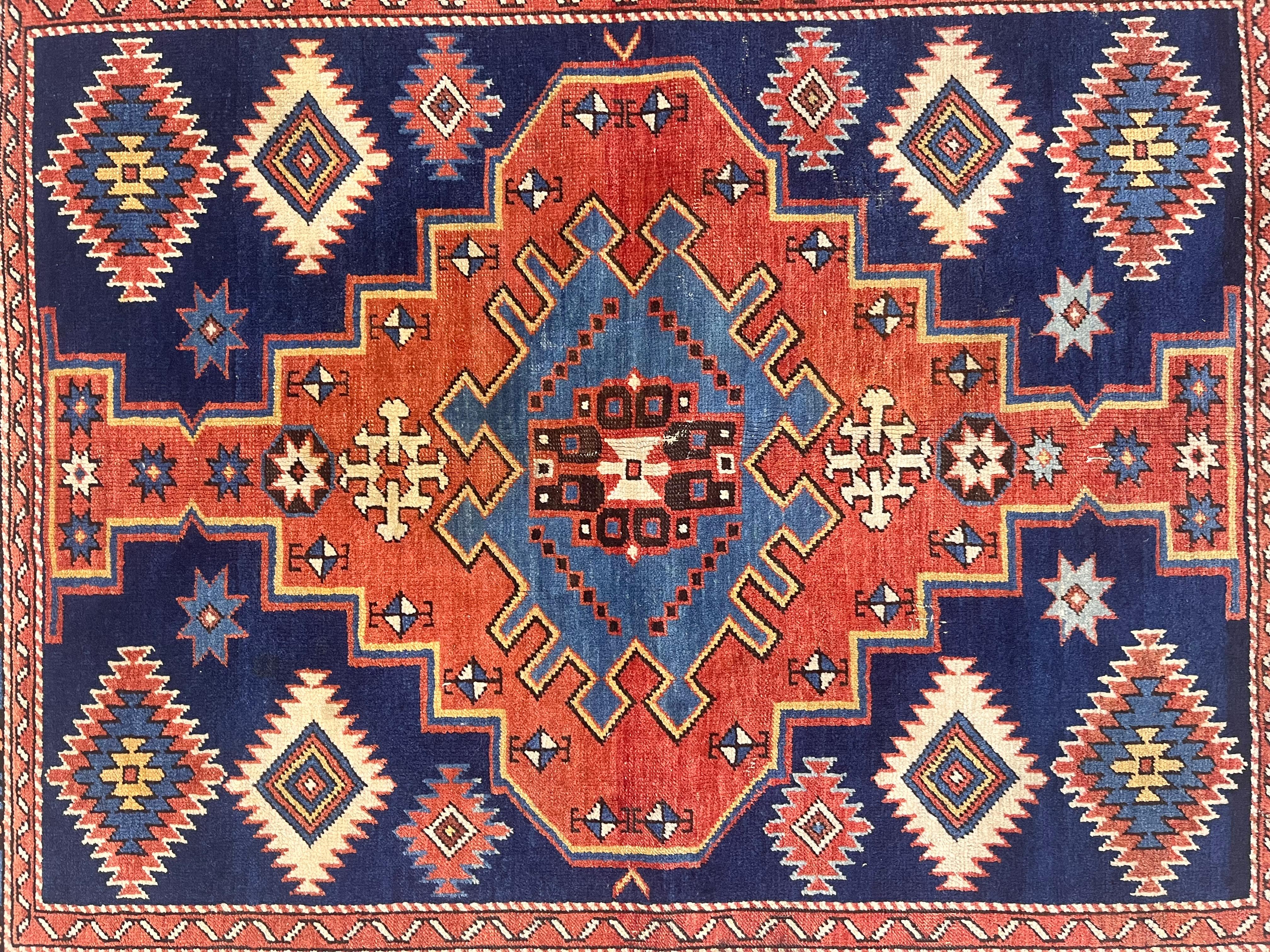 Tappeto antico caucasico Shirvan Kuba 4'3