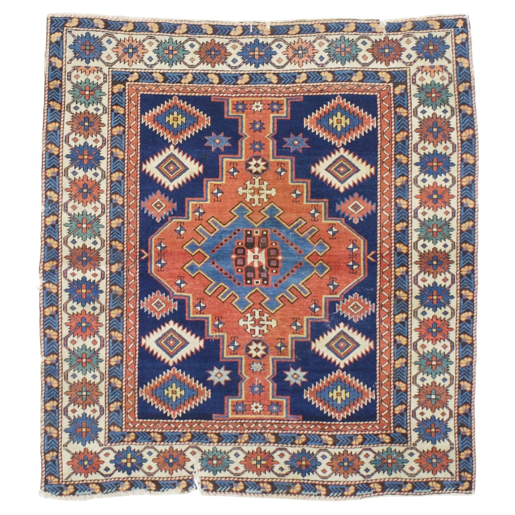 Antique Caucasian Shirvan Kuba Rug 4’3" x 4’7”