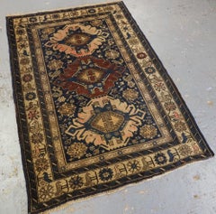 Antique Caucasian Shirvan Kuba Rug, Soft Faded Colours, Circa 1900