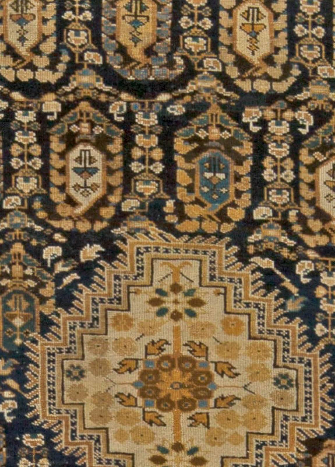 Antique Caucasian Shirvan hand knotted wool rug
Size: 5'2