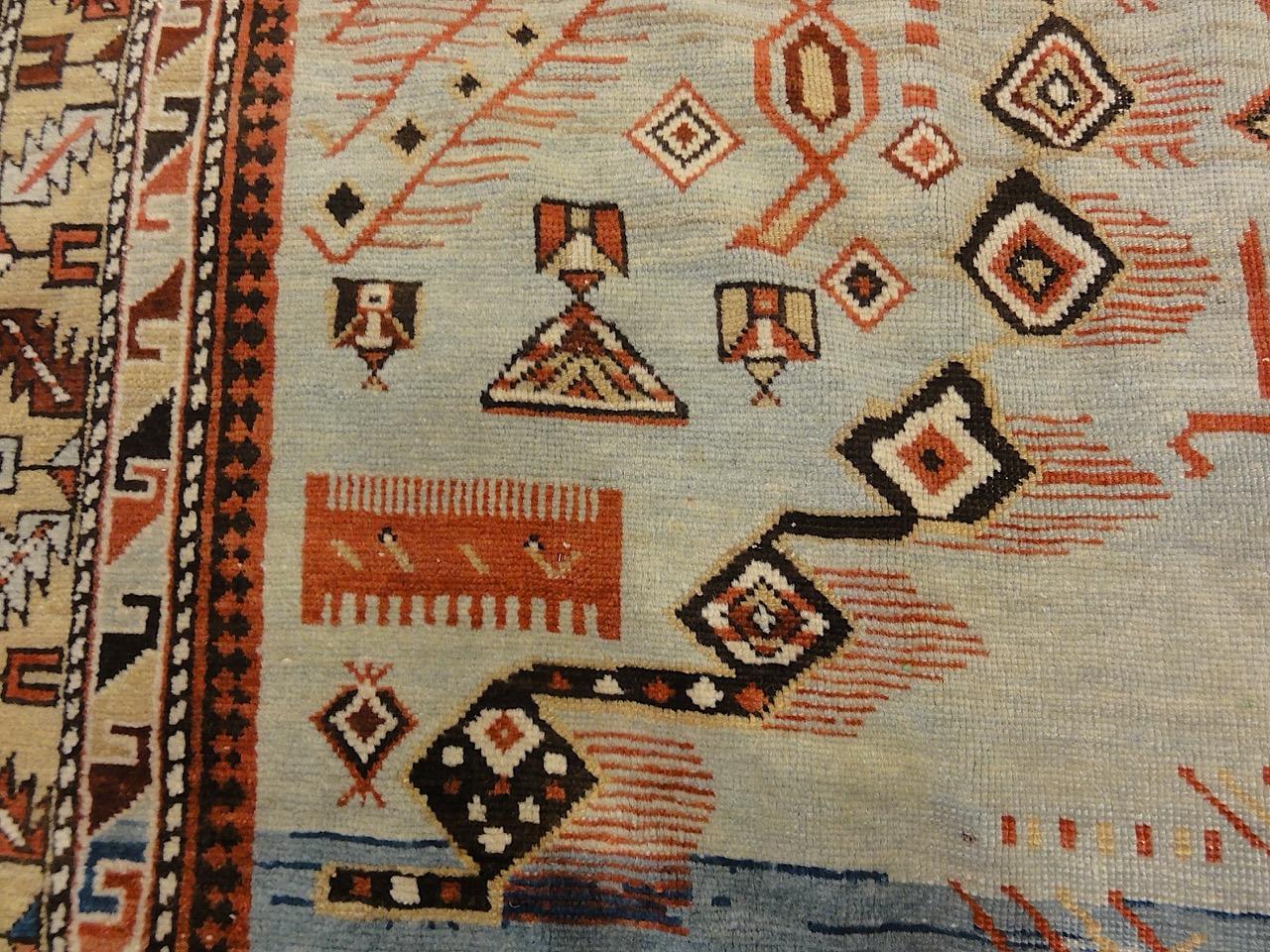 Russian Antique Caucasian Shirvan Prayer Rug For Sale