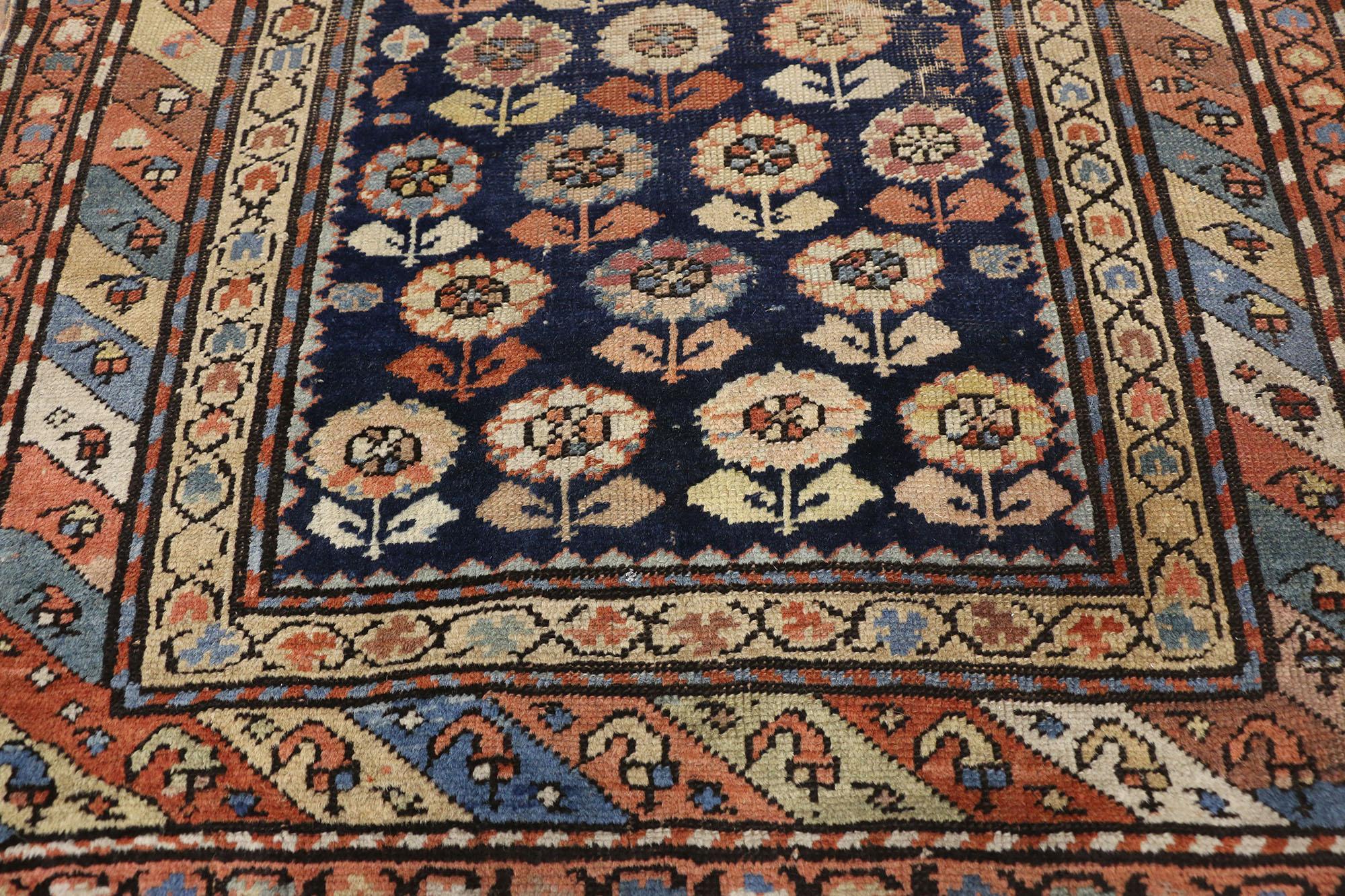 Hand-Knotted Antique Caucasian Shirvan Prayer Rug