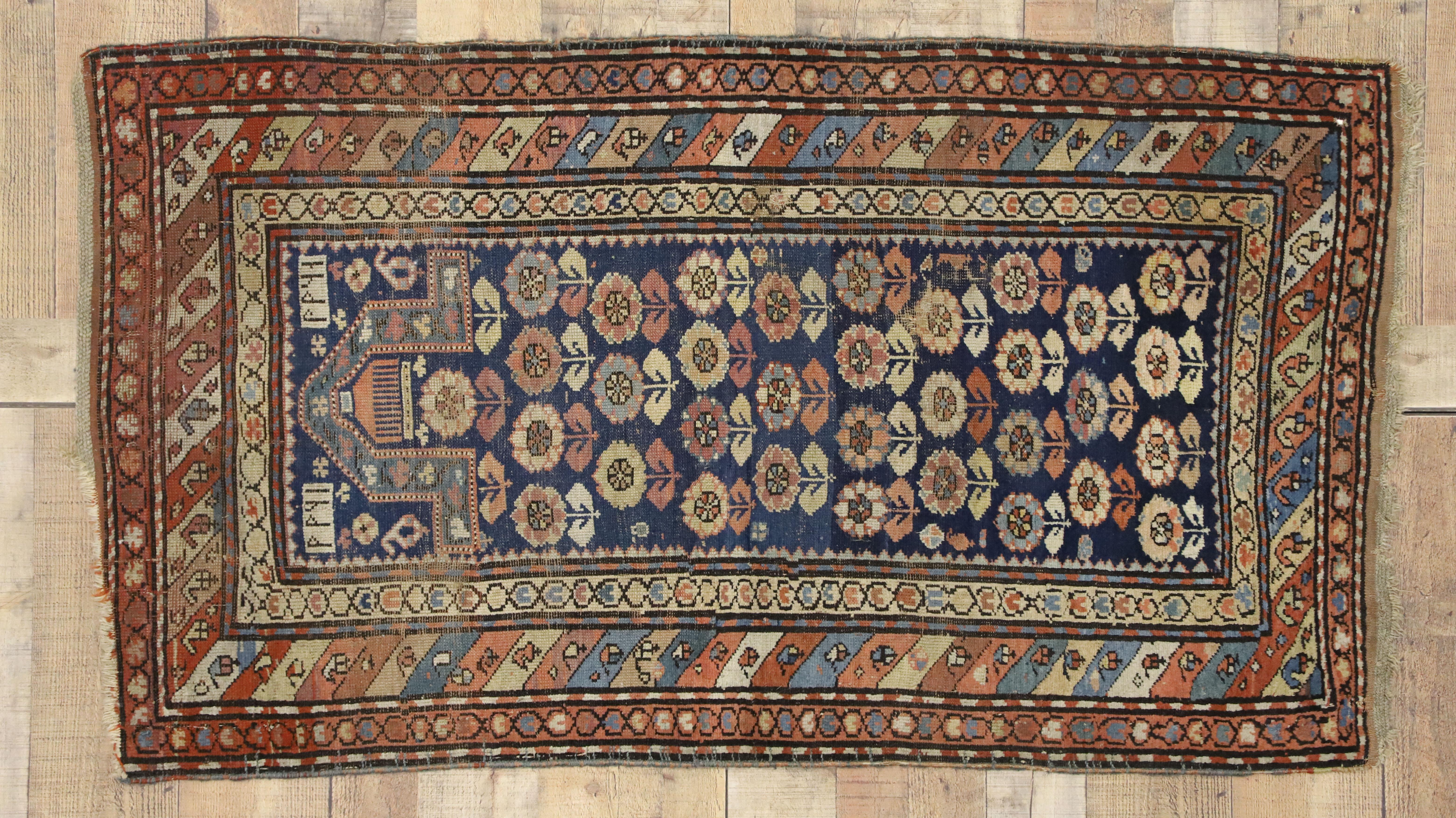 Antique Caucasian Shirvan Prayer Rug 2