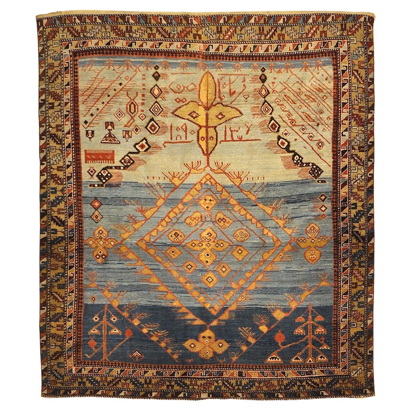 Antique Caucasian Shirvan Prayer Rug For Sale