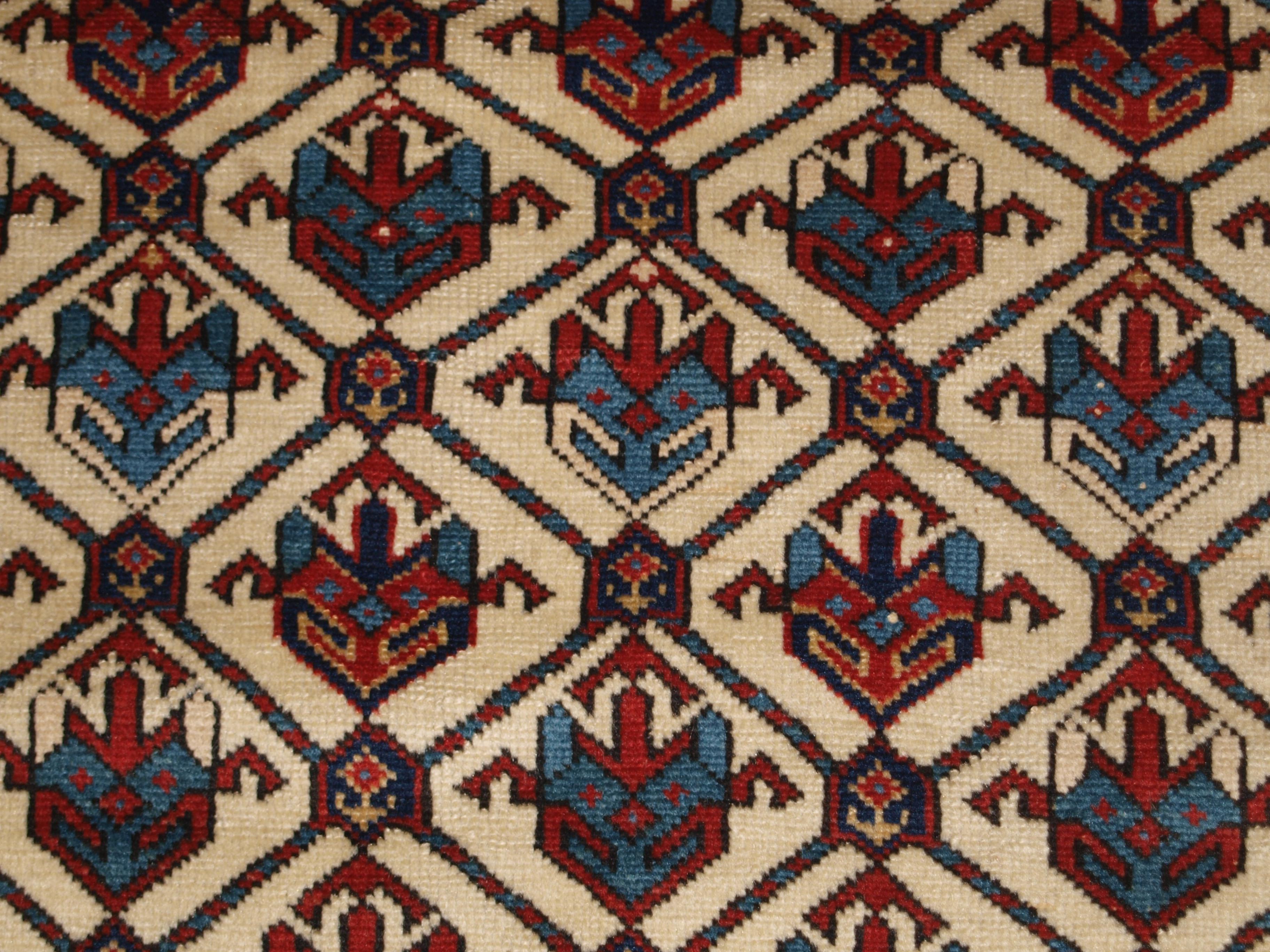 Antique Caucasian Shirvan Prayer Rug with Lattice Design, Ex Zaleski Collection 5