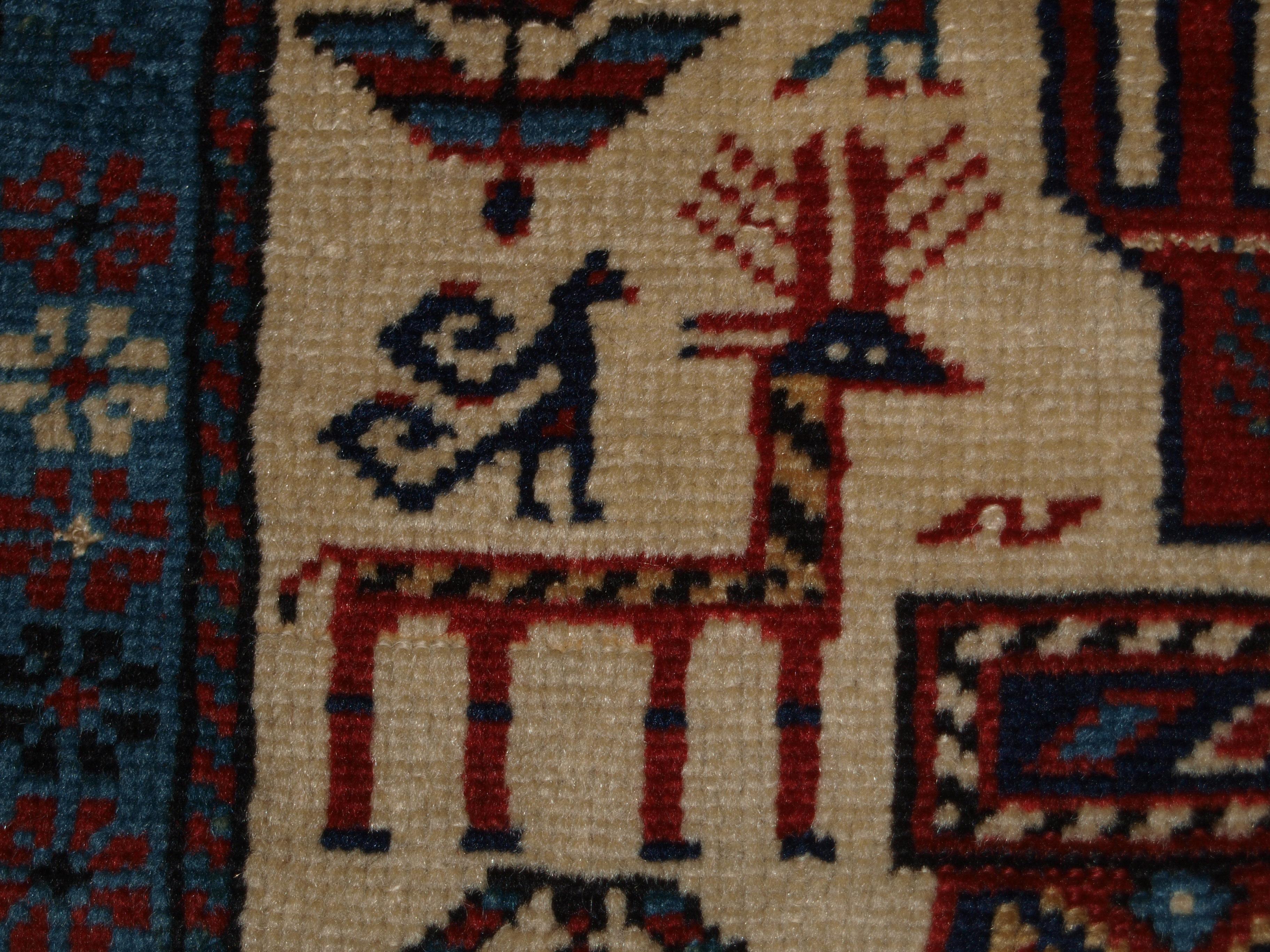 Antique Caucasian Shirvan Prayer Rug with Lattice Design, Ex Zaleski Collection 7
