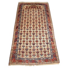 Antique Caucasian Shirvan Prayer Rug with Lattice Design, Ex Zaleski Collection