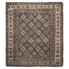 Antique Caucasian Shirvan Rug 122cmx147cm Tribal Geometric Rug 4x5 c.1880