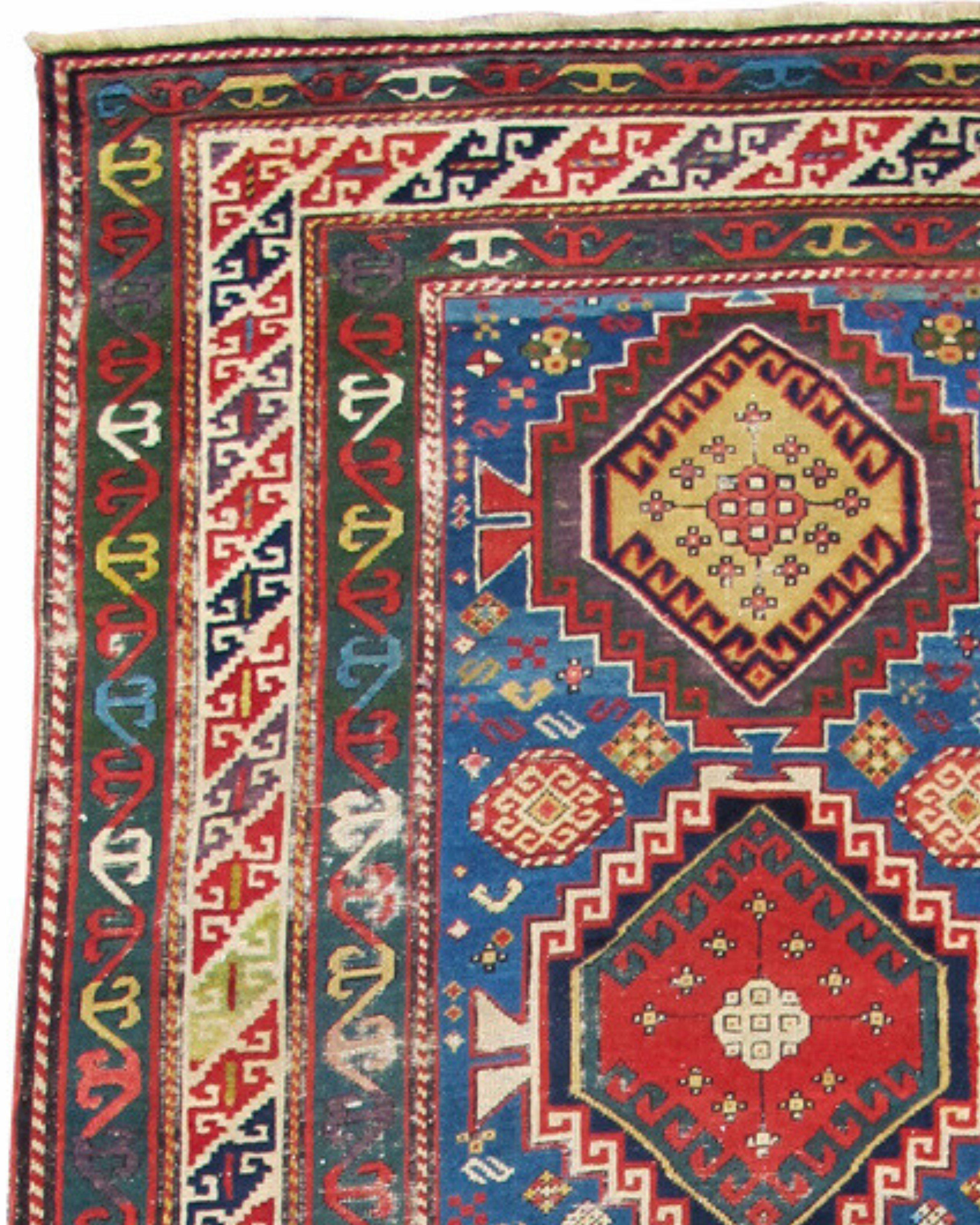 Antique Caucasian Shirvan Rug, 19th Century In Good Condition For Sale In San Francisco, CA