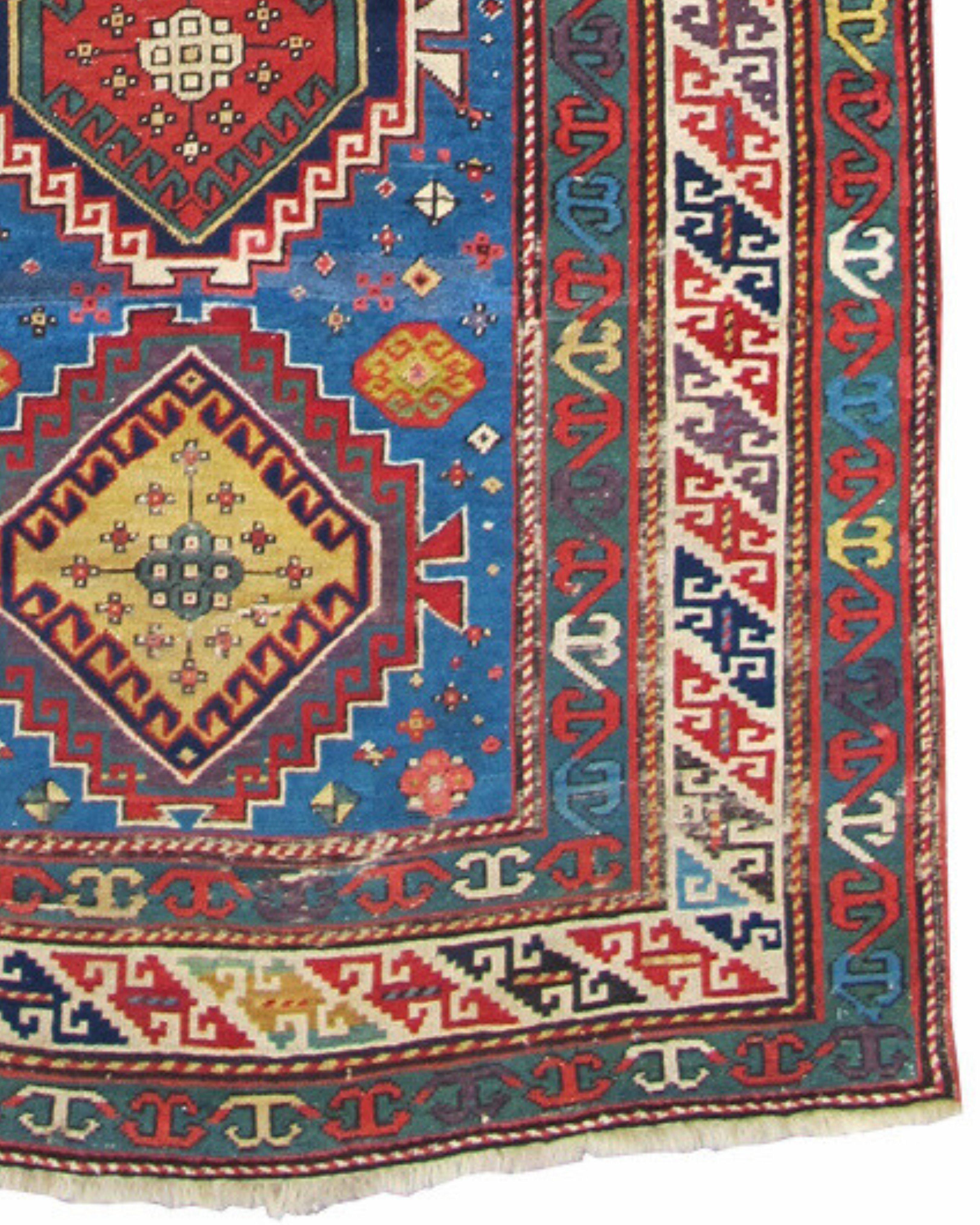 Antique Caucasian Shirvan Rug, 19th Century For Sale 1