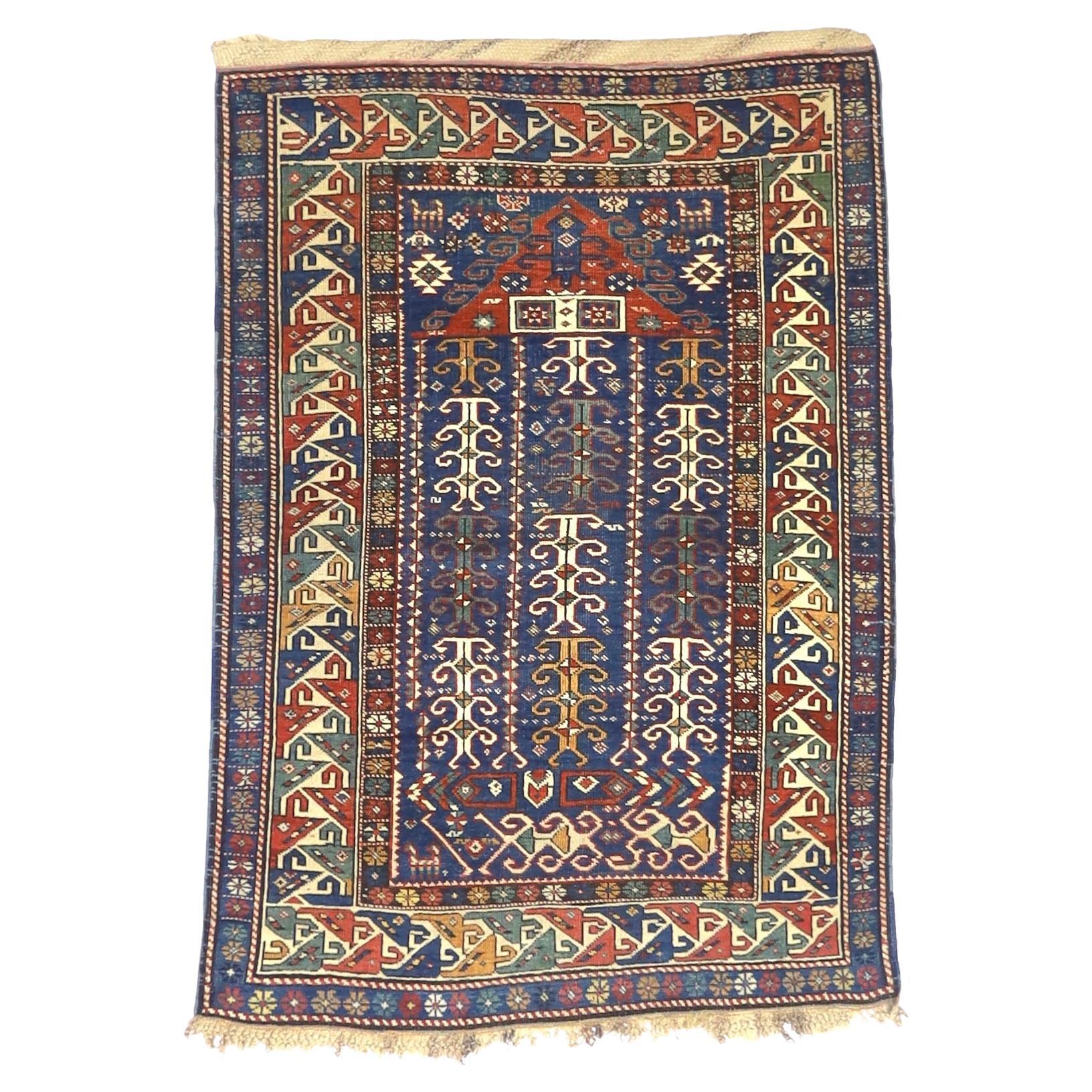 Antique Caucasian Shirvan Rug 2’11” x 4’3”