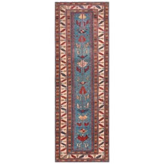 Antique Mid 19th Century Caucasian Shirvan Carpet ( 3' x 9' - 91 x 274 )