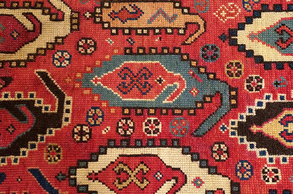 Hand-Knotted Antique Caucasian, Shirvan Rug For Sale