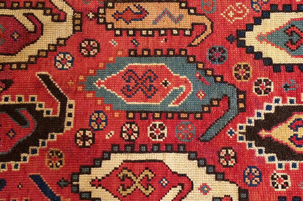 Hand-Knotted Antique Caucasian, Shirvan Rug For Sale