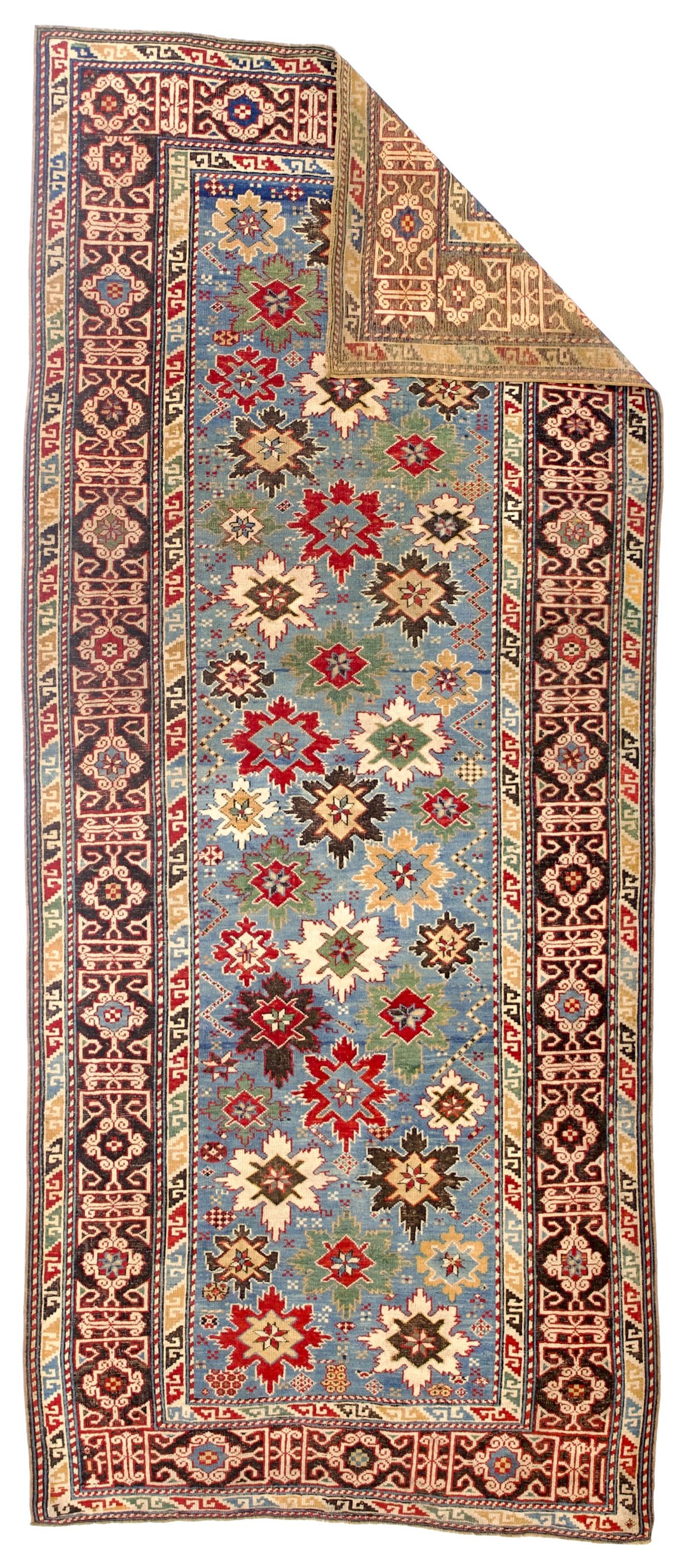 Tapis ancien caucasien Shirvan 3'6