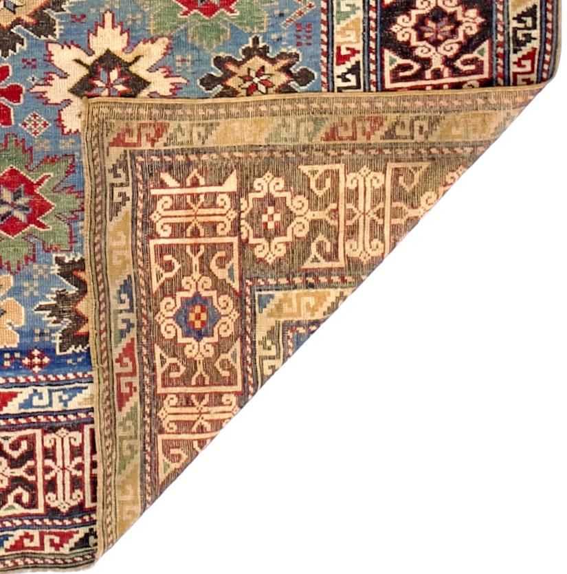 Tapis ancien caucasien Shirvan 3'6 x 8'5 en vente 1