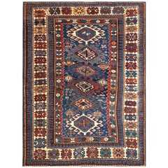 Kaukasischer Schirwan-Teppich aus dem 19. Jahrhundert ( 3'6" x 4'8" - 106 x 143 )