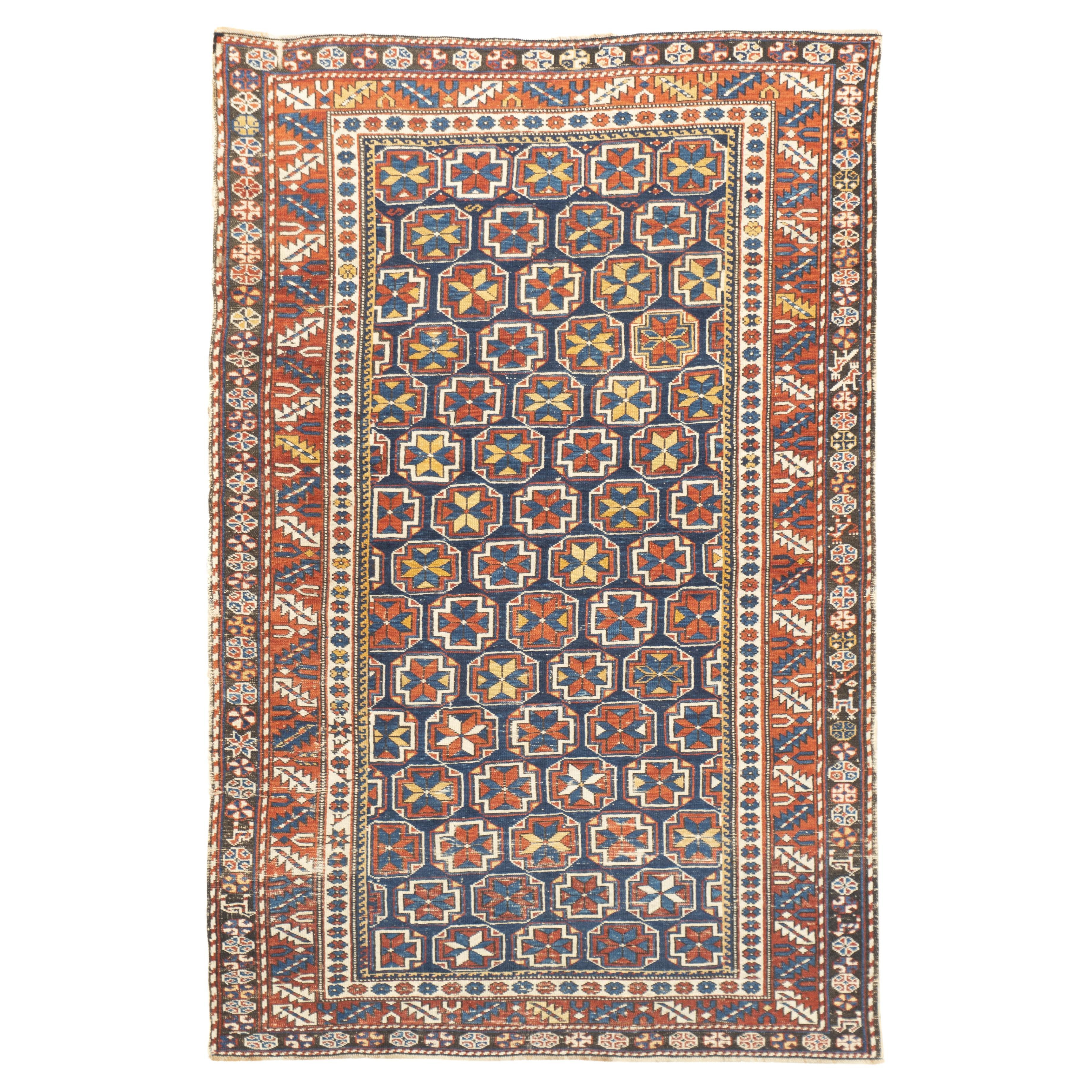 Antique Caucasian Shirvan Rug 3'8'' x 5'8''