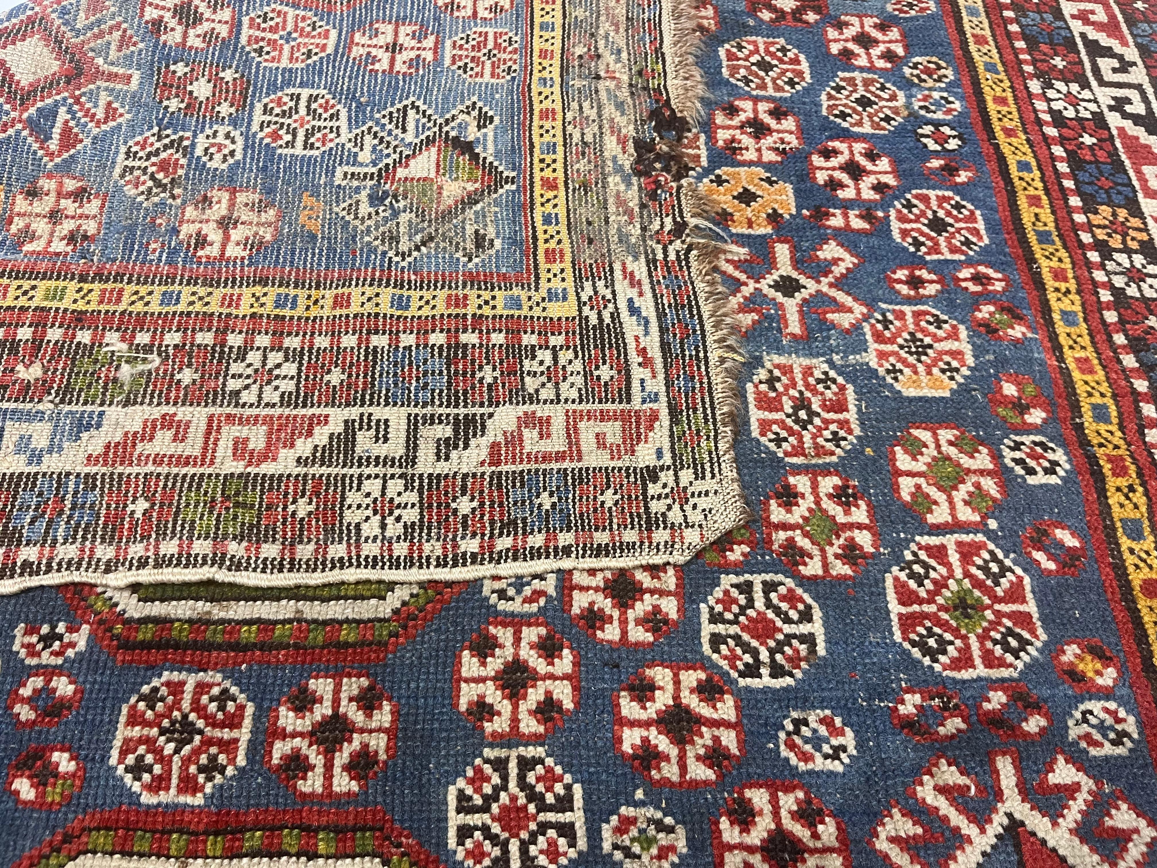 Antike kaukasische Schirwan Teppich 3'9