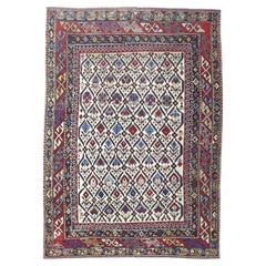 Antike kaukasische Schirwan Teppich 3'9" x 5'2"